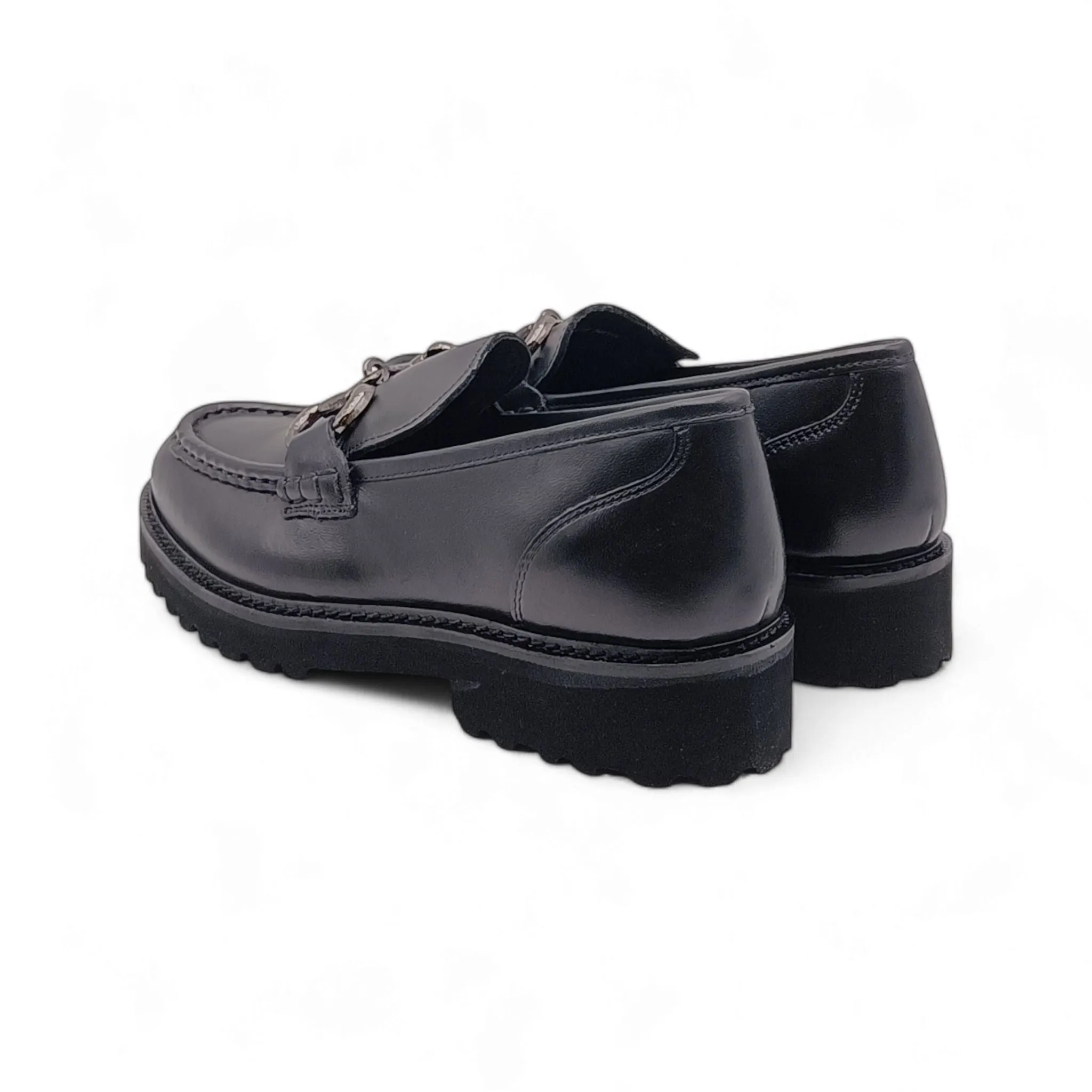 Mocassini Donna con morsetto nero Grunland AURE SC4224 N1 nero