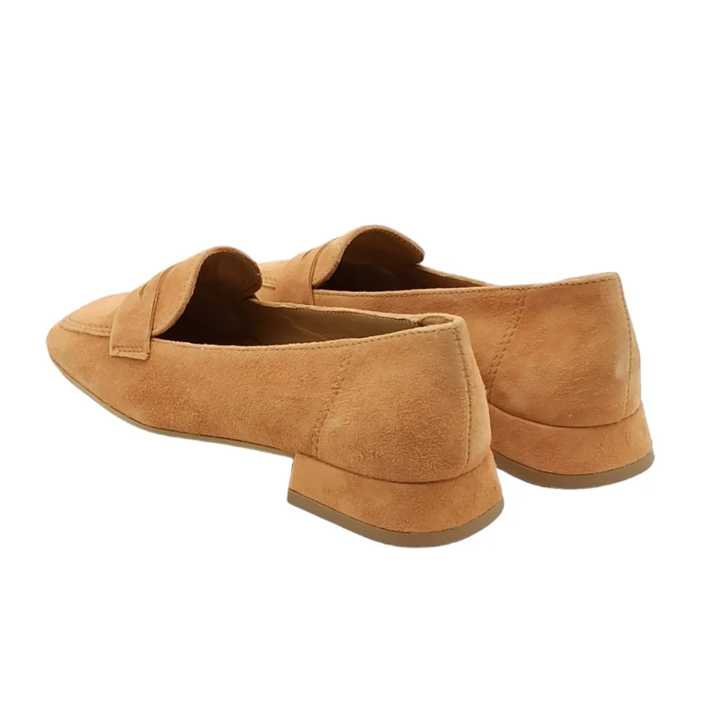 Mocassini Donna in camoscio Francesco Brunelli BC109 CUOIO