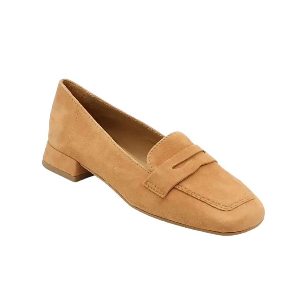 Mocassini Donna in camoscio Francesco Brunelli BC109 CUOIO