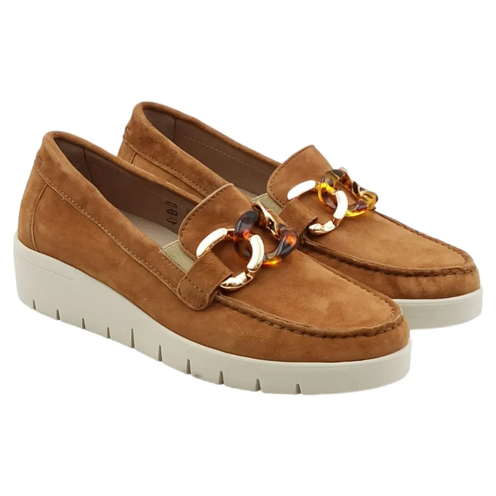 Mocassini Donna in camoscio Grunland TAFA SC5221-L1 TAFA Cuoio