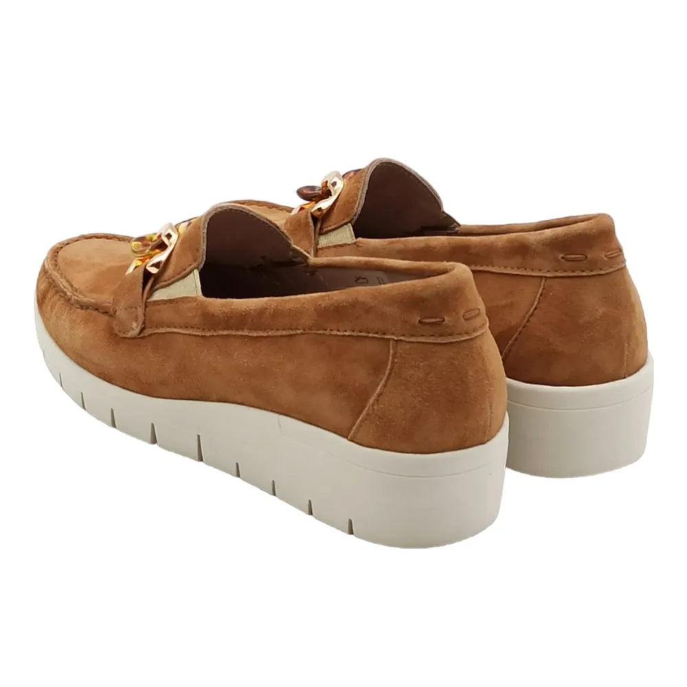 Mocassini Donna in camoscio Grunland TAFA SC5221-L1 TAFA Cuoio
