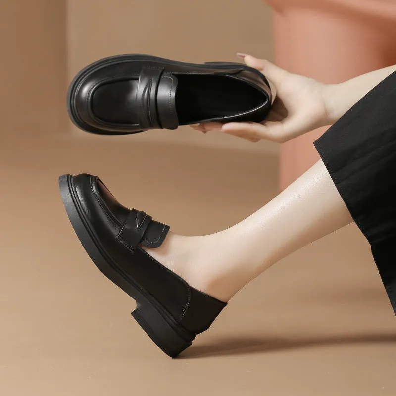 Mocassini morbidi solidi minimalisti casual da donna