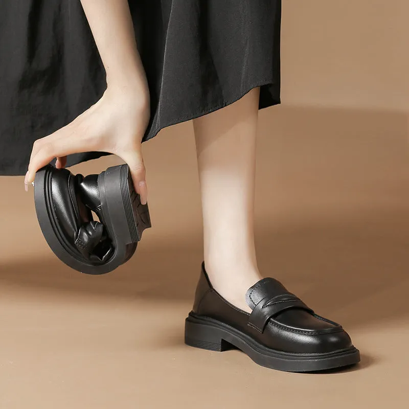 Mocassini morbidi solidi minimalisti casual da donna