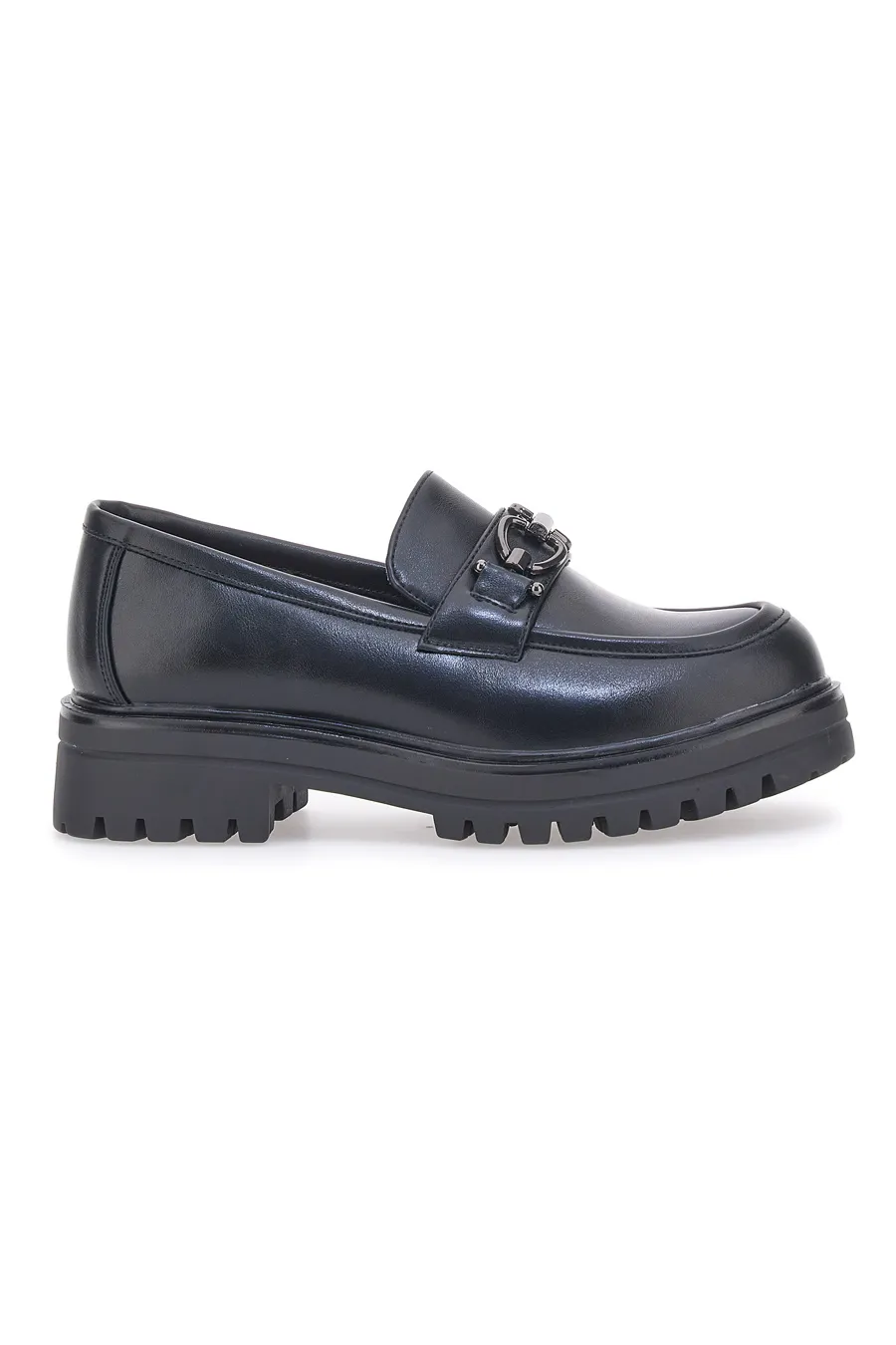 Mocassini Neri Con Platform Cafe' Cost 695151