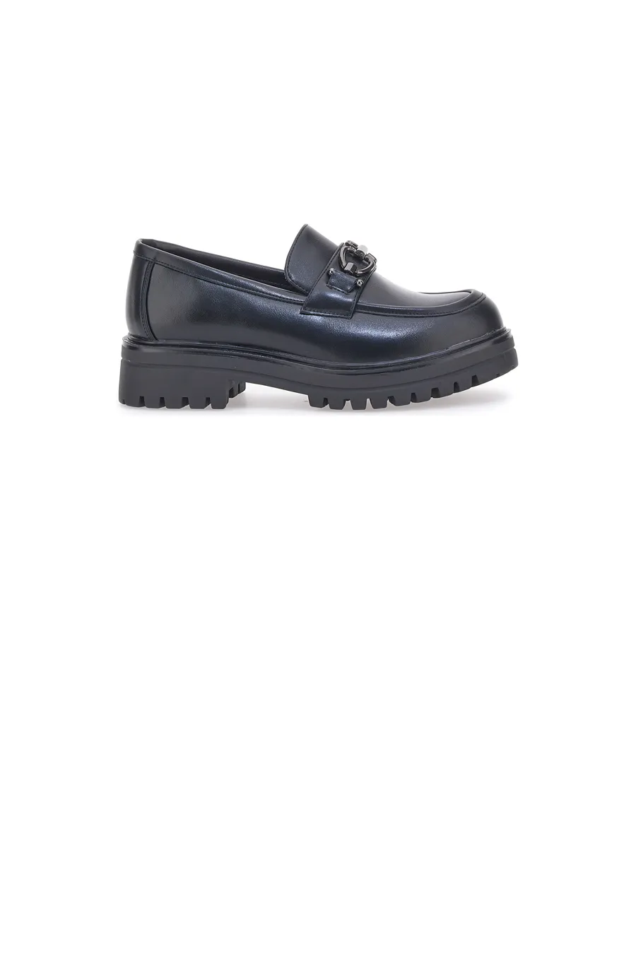 Mocassini Neri Con Platform Cafe' Cost 695151