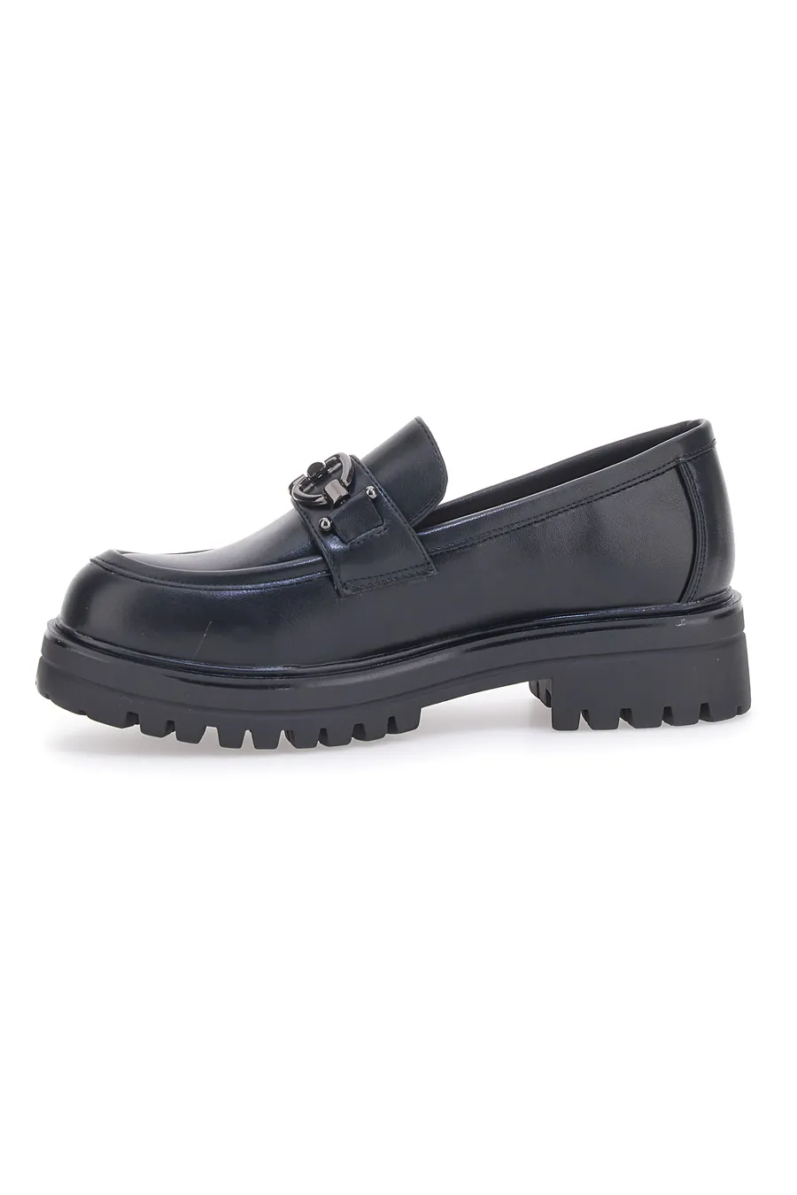 Mocassini Neri Con Platform Cafe' Cost 695151