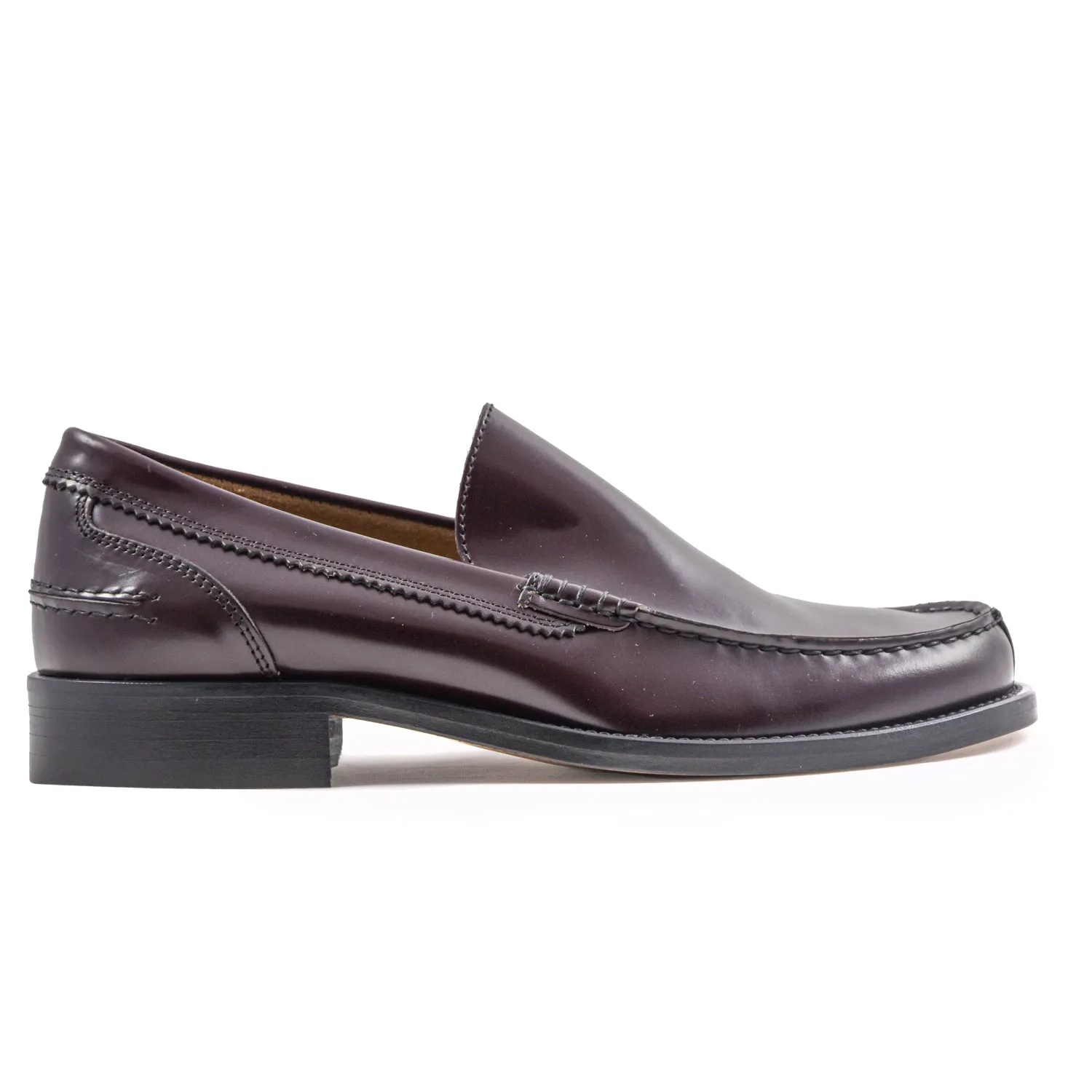 Mocassini Uomo Made In Italy Bordeaux Con Mascherina Riccardo P.