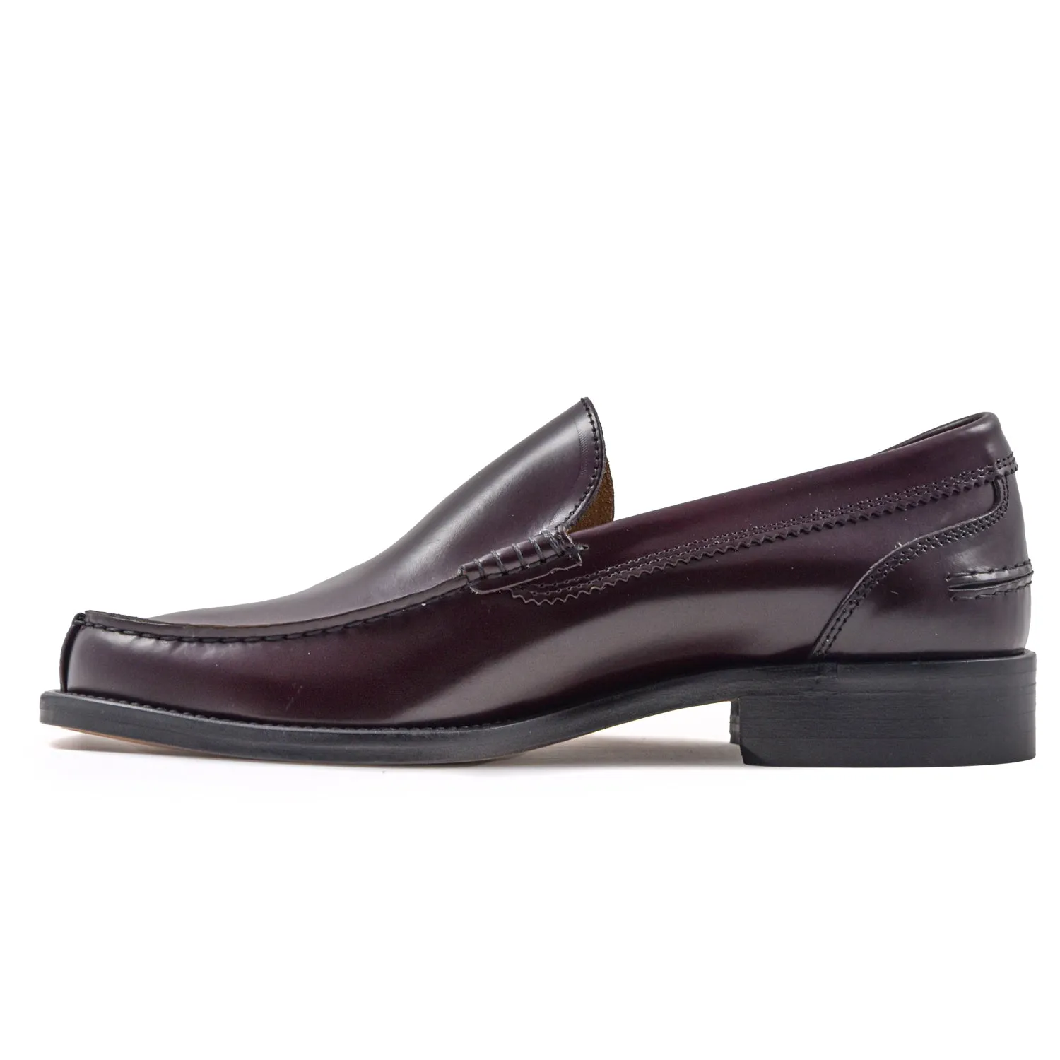 Mocassini Uomo Made In Italy Bordeaux Con Mascherina Riccardo P.