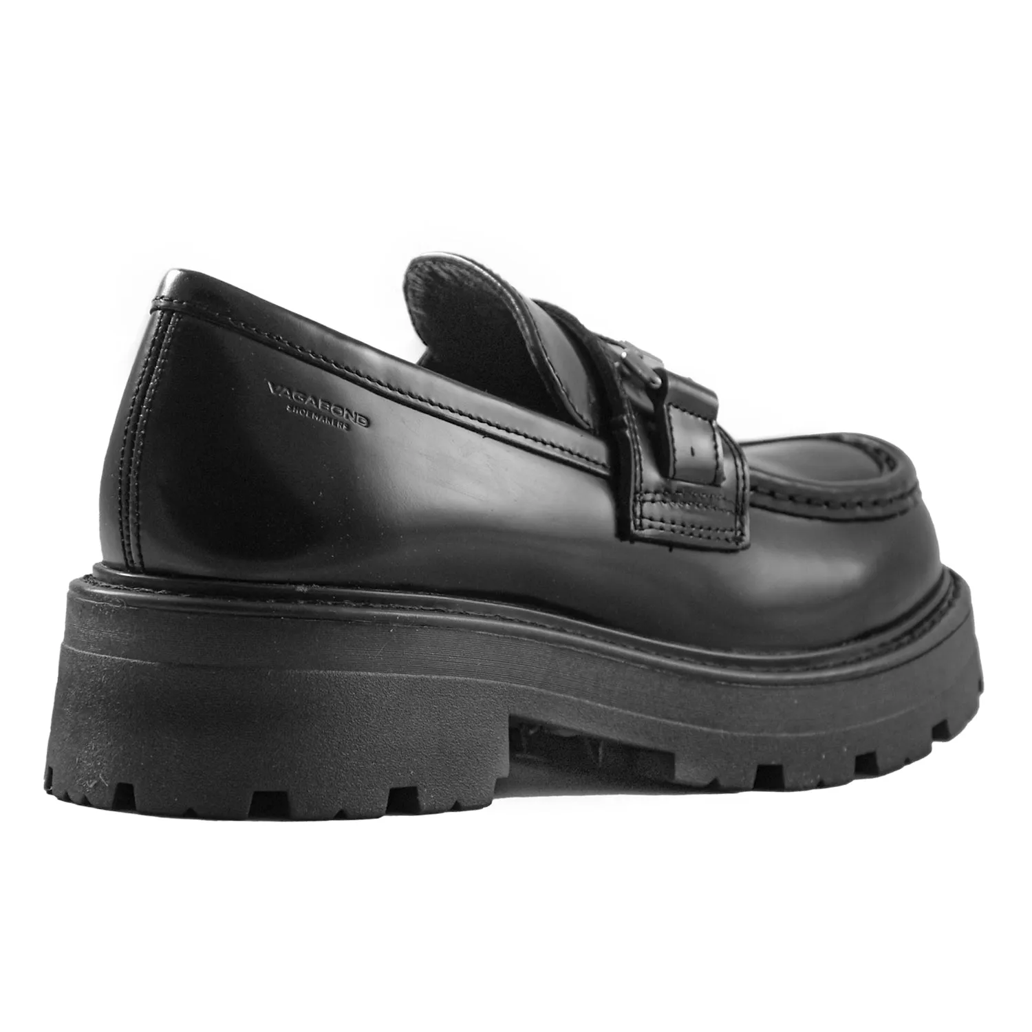 Mocassini Vagabond Cosmo 2.0 Donna Nero Cinturino Penny Decorato