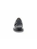 Mocassino Guidi Calzature COLLEGE GLOSS in spazzolato nero