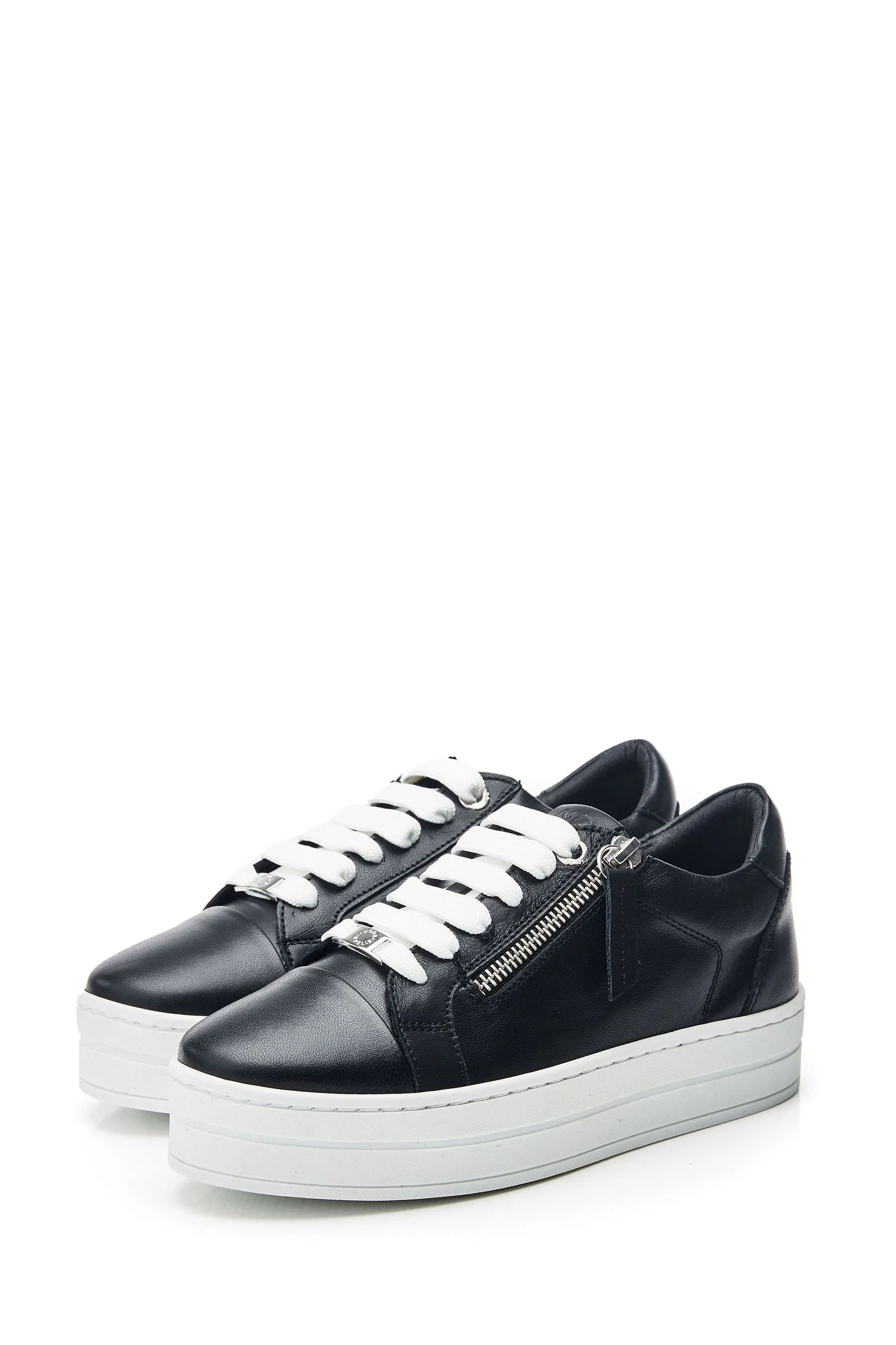 Moda In Pelle - Abbiy - Scarpe da ginnastica con suola spessa e Pizzo zip laterale    