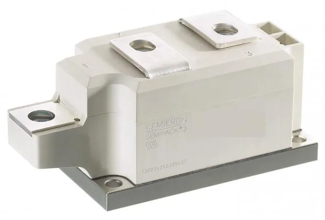 Modulo tiristore SCR Semikron, A 73b, 7 Pin, 250A, 1200V