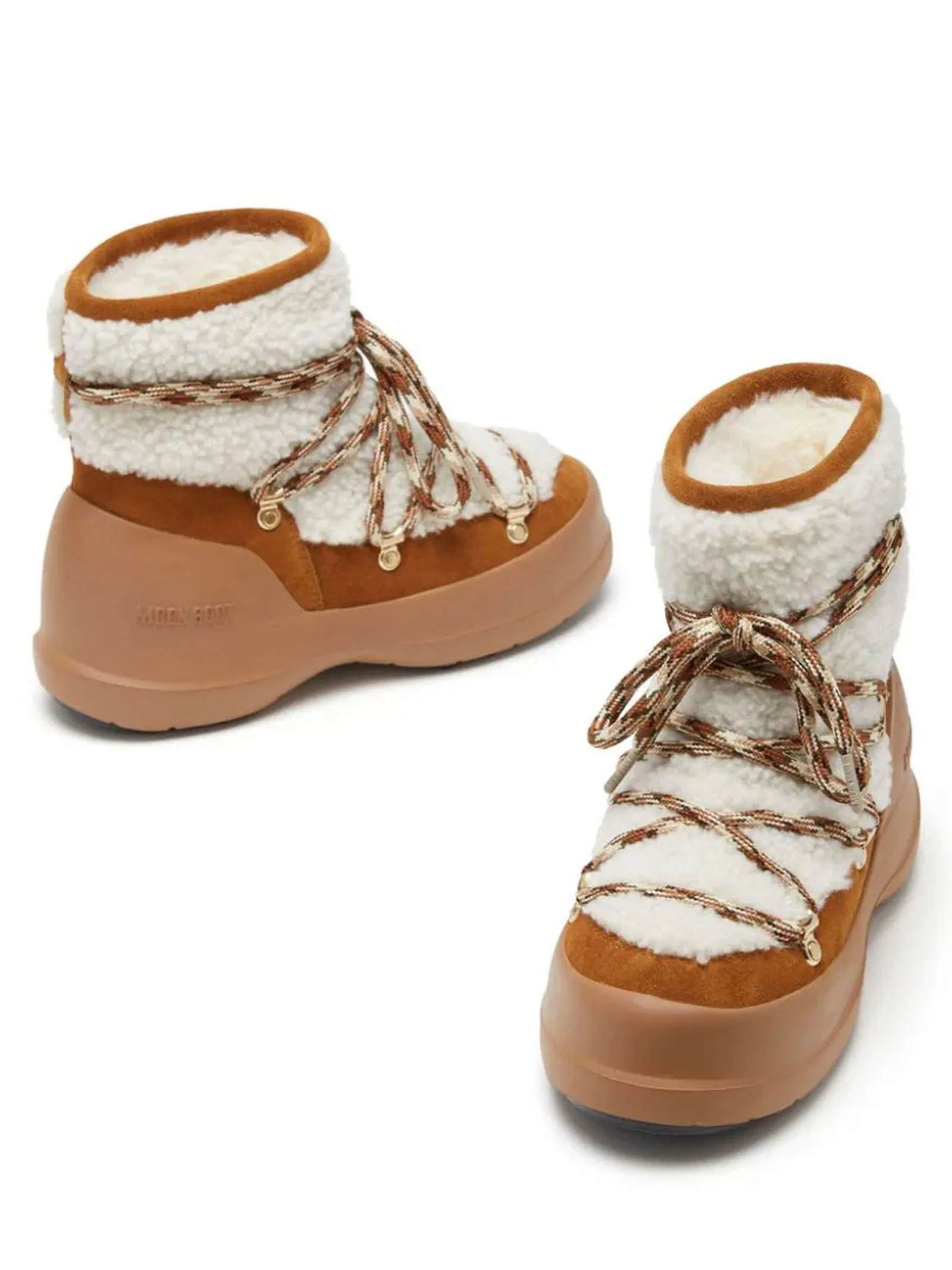 MOON BOOT Calzature,Stivaletti Stivali Luna stringati in shearling 