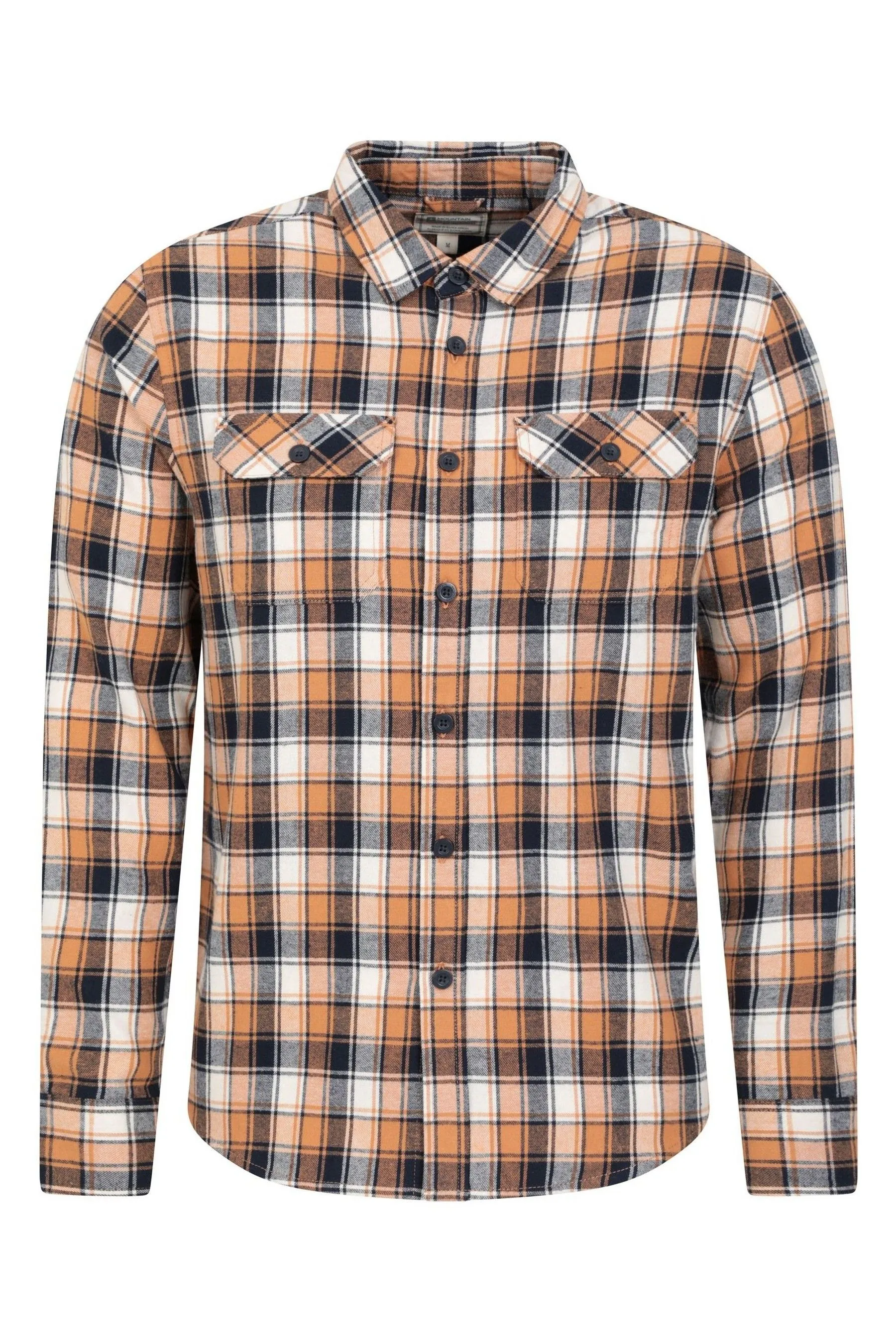 Mountain Warehouse Camicia Uomo Trace Flannel 100% Cotone Manica lunga    