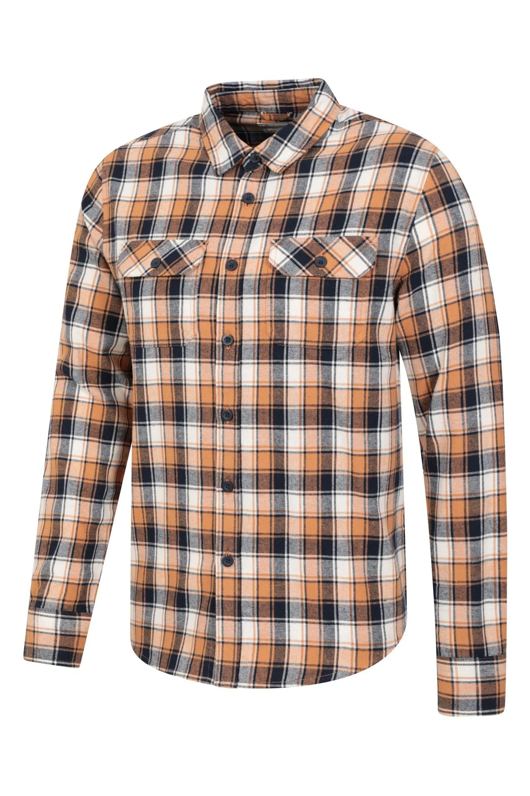 Mountain Warehouse Camicia Uomo Trace Flannel 100% Cotone Manica lunga    