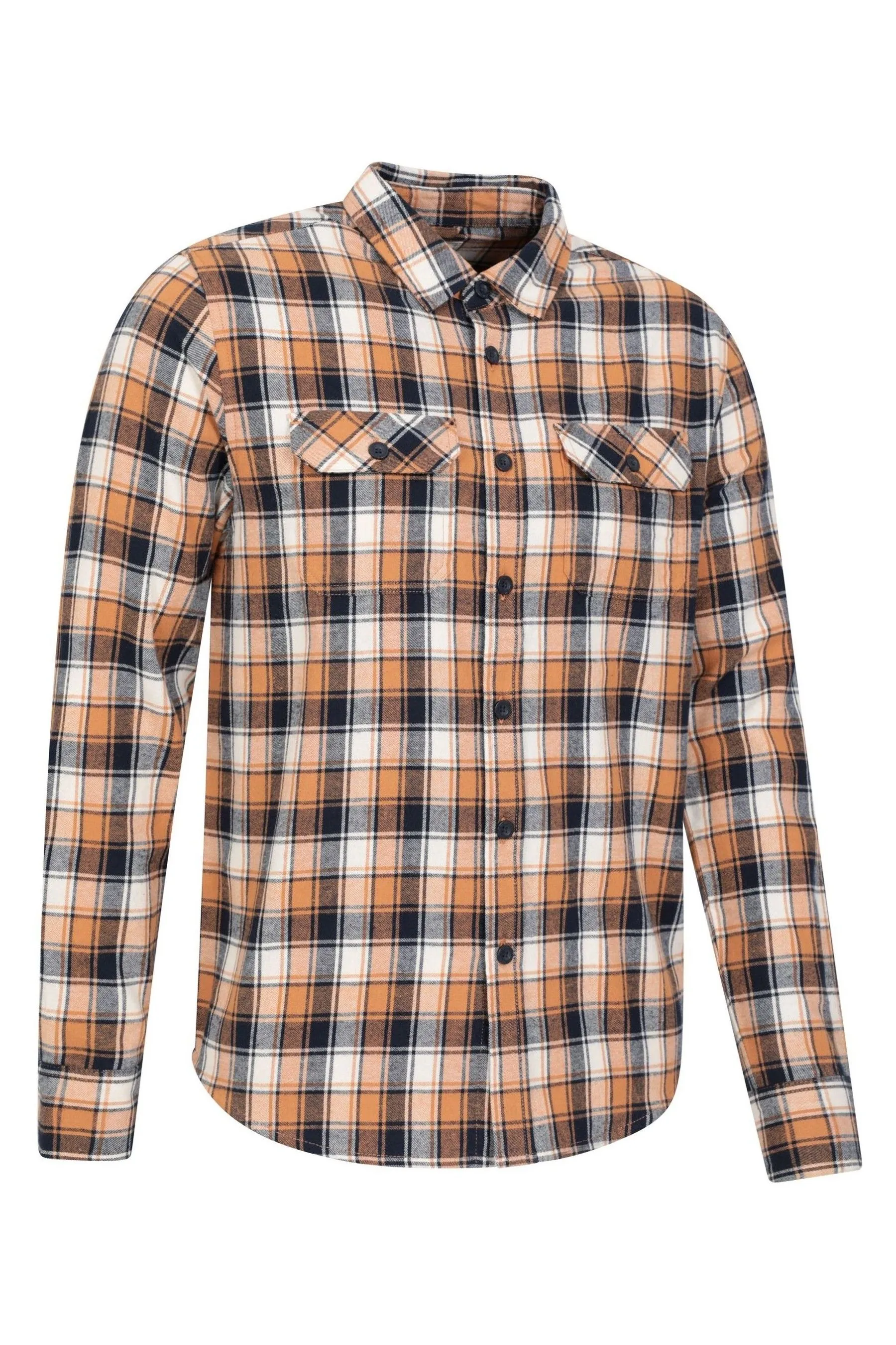 Mountain Warehouse Camicia Uomo Trace Flannel 100% Cotone Manica lunga    