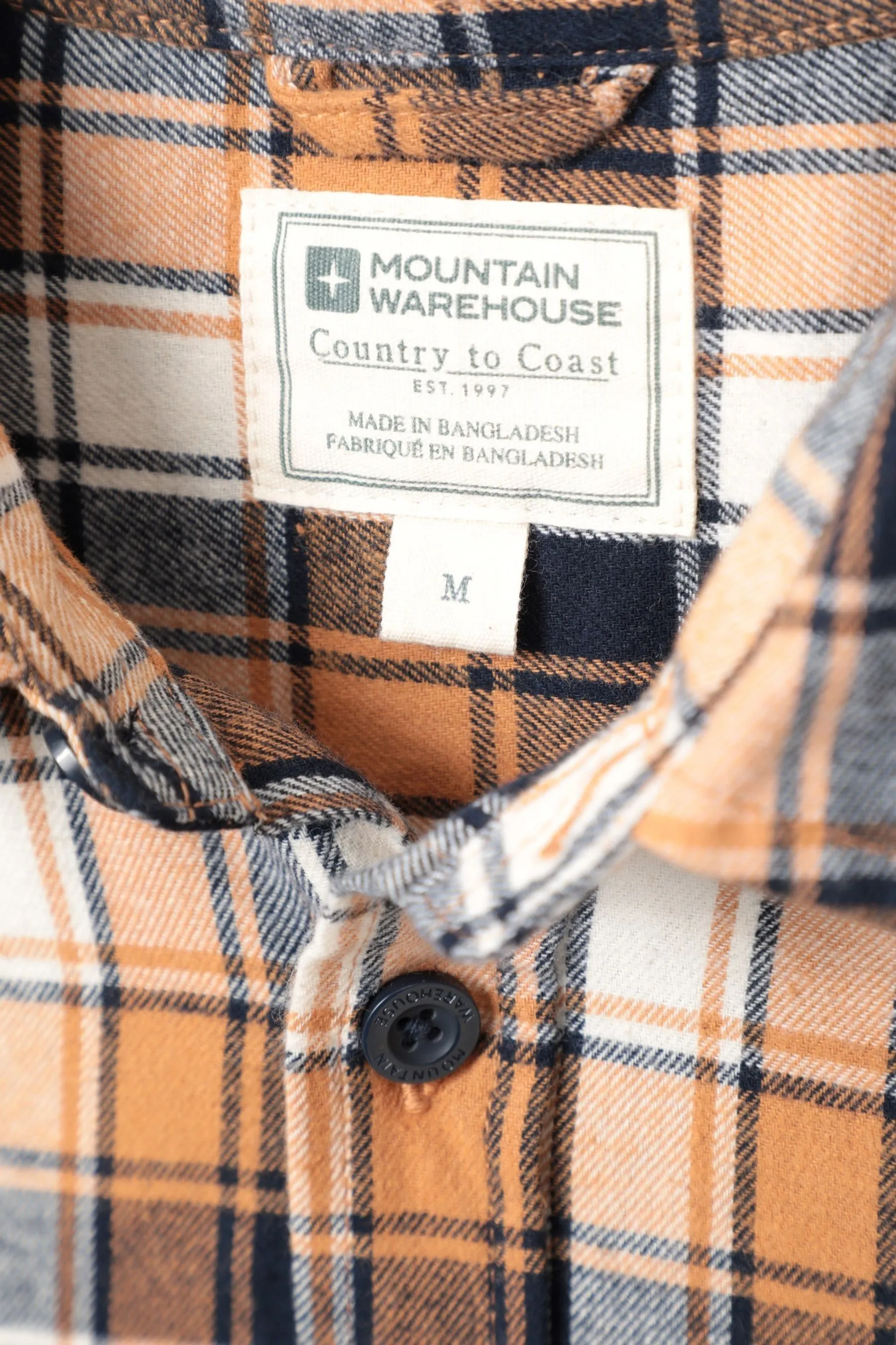 Mountain Warehouse Camicia Uomo Trace Flannel 100% Cotone Manica lunga    