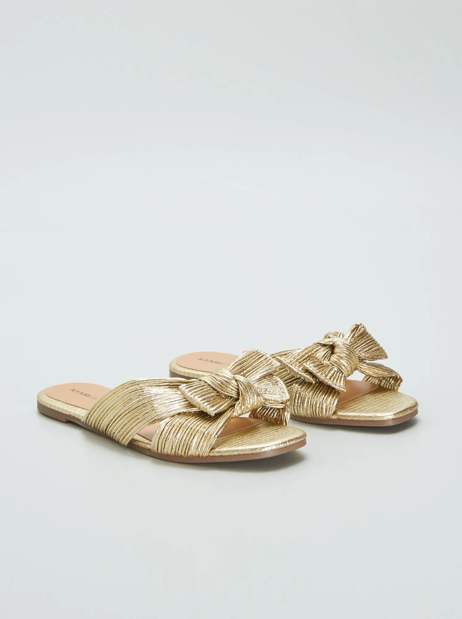 Mules con fiocco in raso - GIALLO