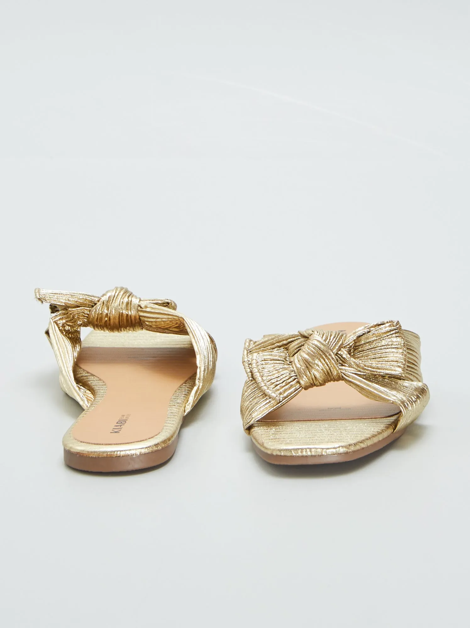 Mules con fiocco in raso - GIALLO