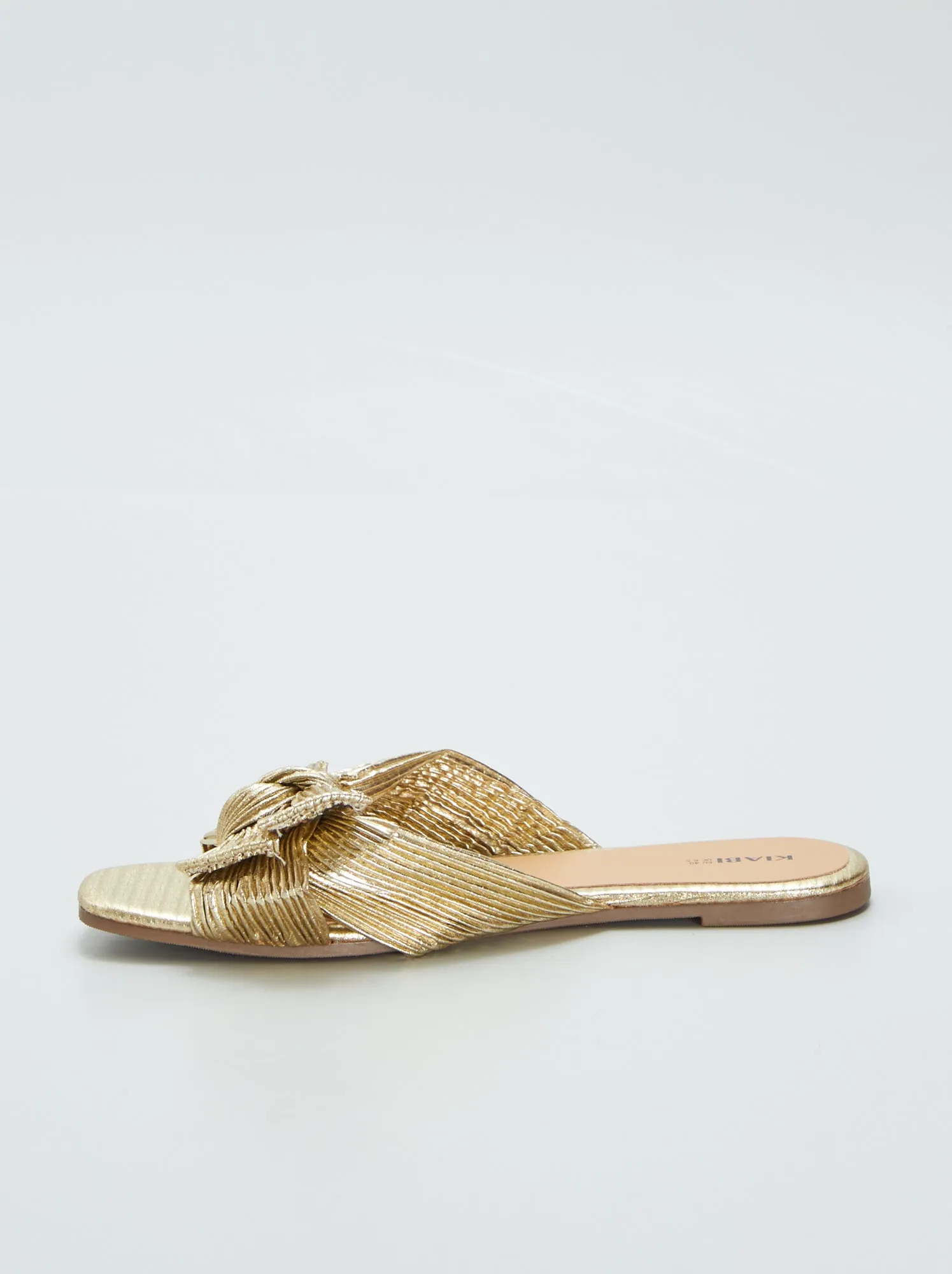 Mules con fiocco in raso - GIALLO