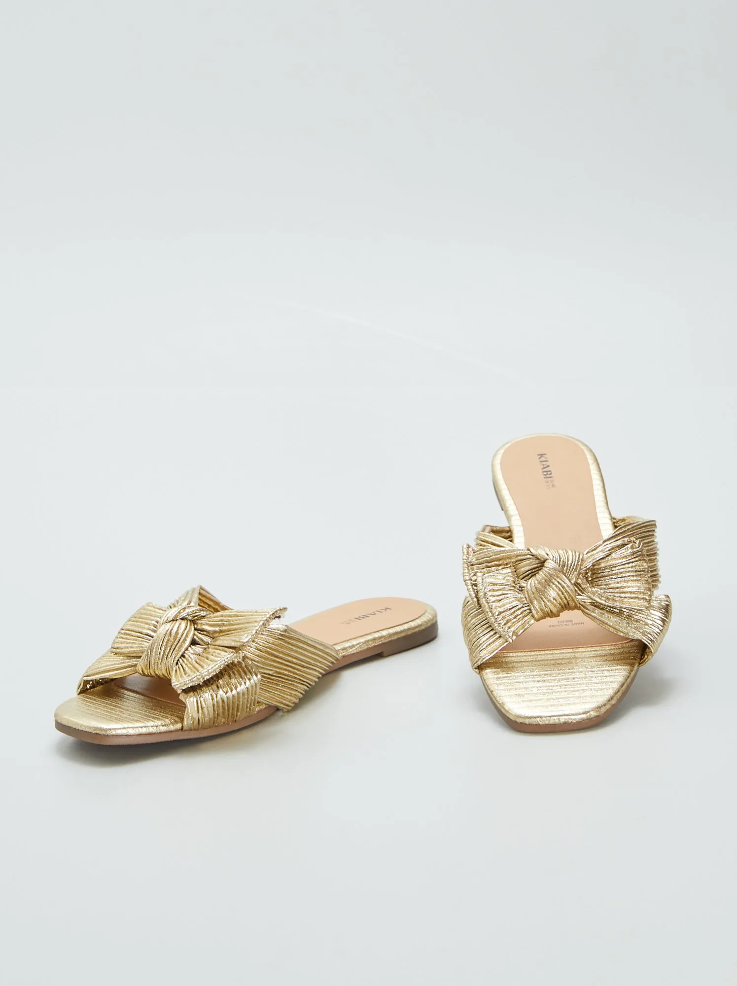 Mules con fiocco in raso - GIALLO