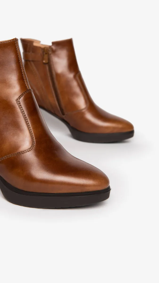 Nero Giardini I205025D Tronchetti donna in pelle cuoio