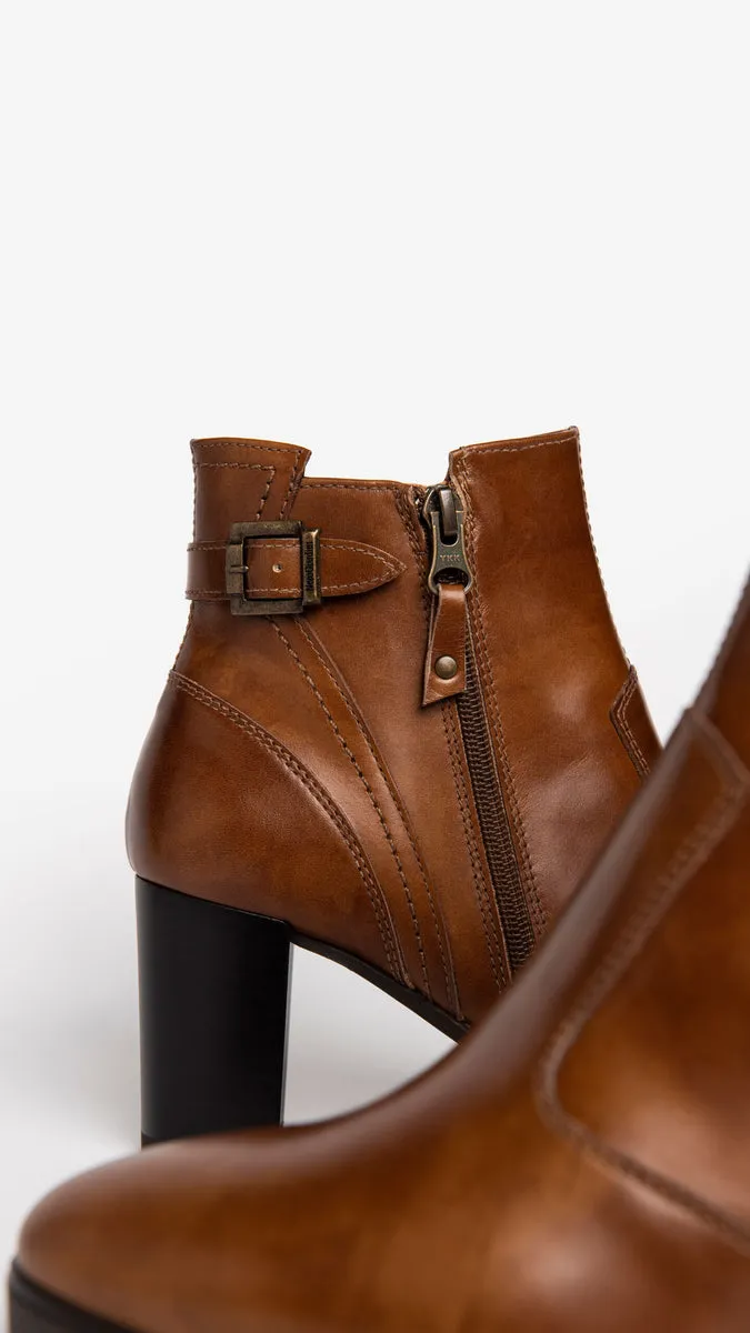 Nero Giardini I205025D Tronchetti donna in pelle cuoio