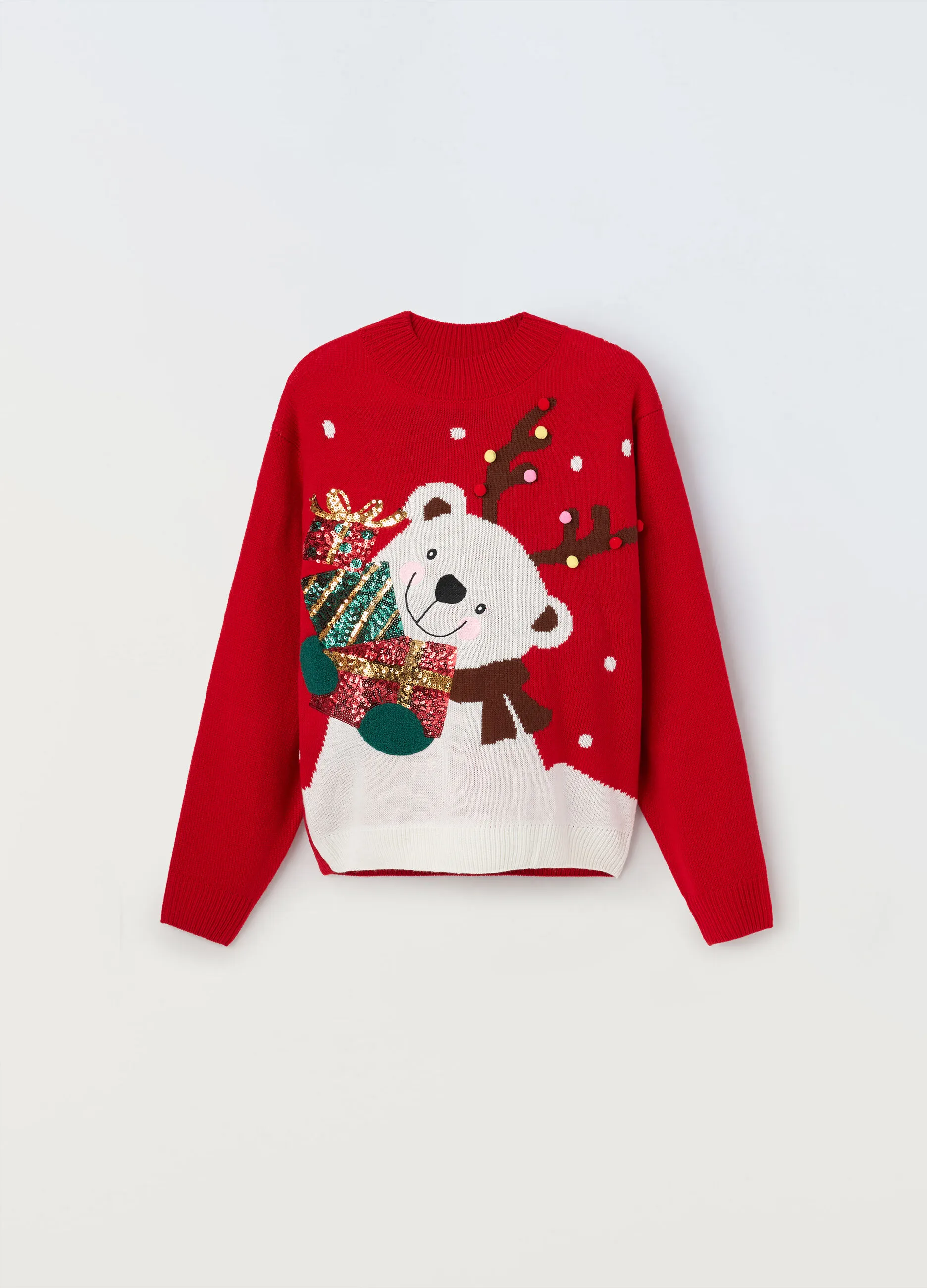 NICE & CHIC  Girocollo tricot con paillettes donna