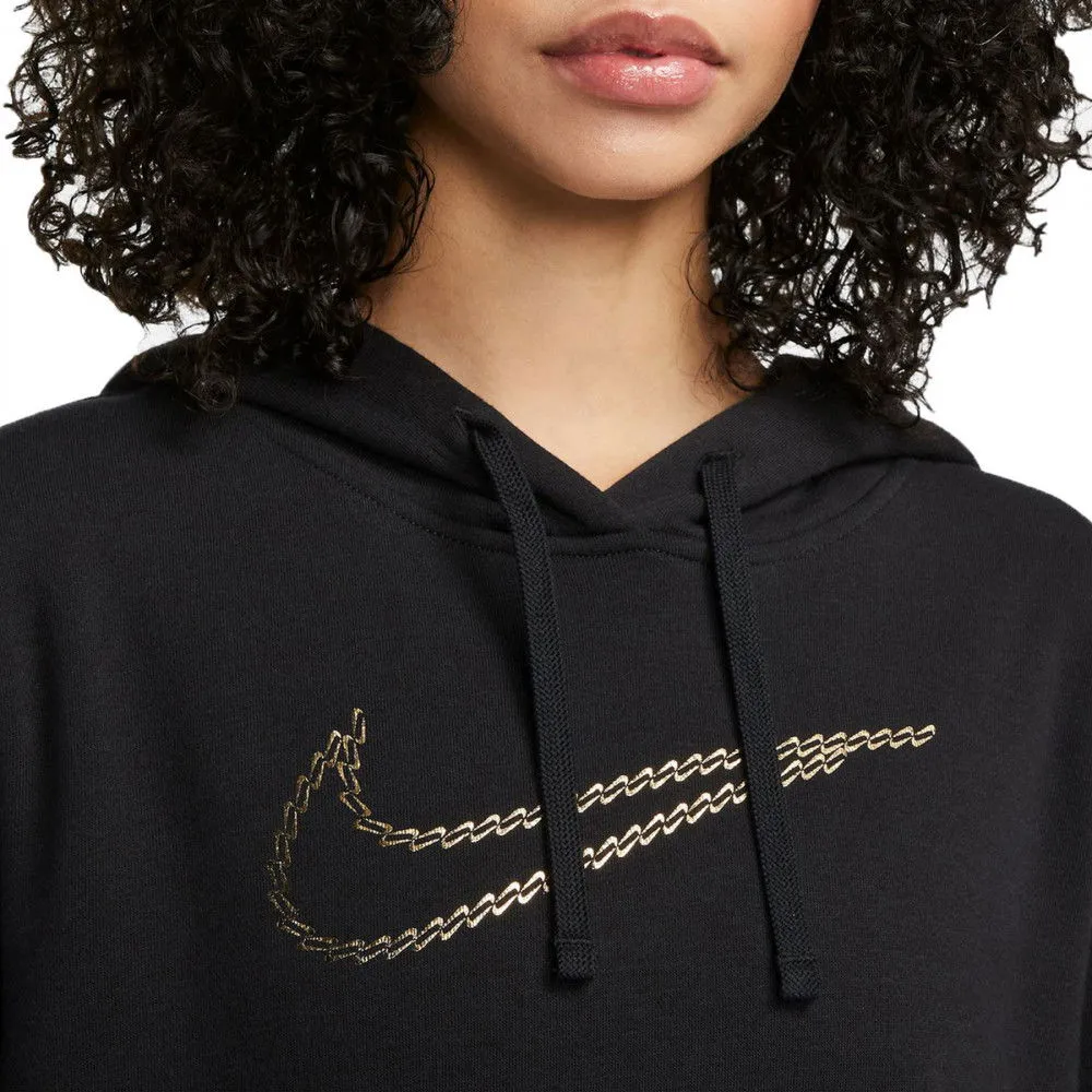 NIKE FELPA CON CAPPUCCIO CLUB SHINE DONNA