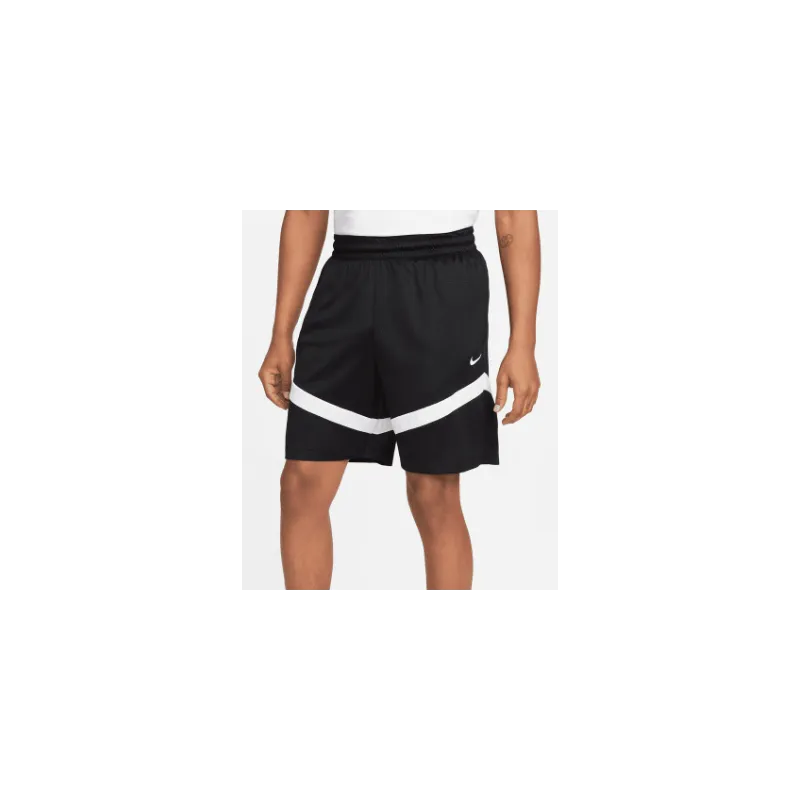 Nike M Nk Df Icon 8In Short Mesh Nero Righe Bianche Uomo