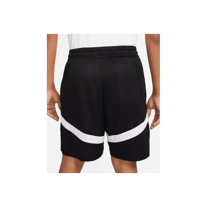 Nike M Nk Df Icon 8In Short Mesh Nero Righe Bianche Uomo