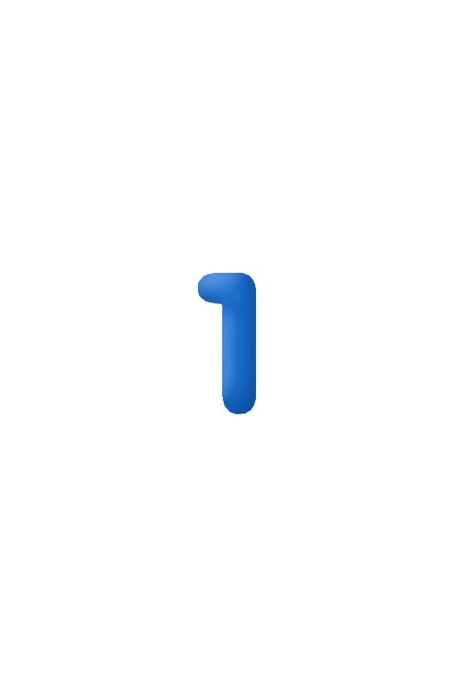 Numero gonfiabile n 1 per compleanno blu