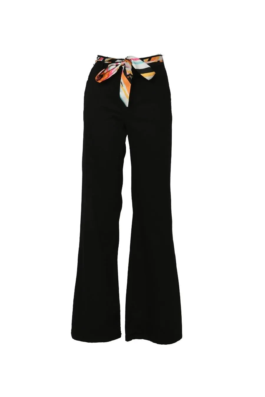Nuna Lie  ---------    ------------ Pantaloni cintina stampa riga - Nero
