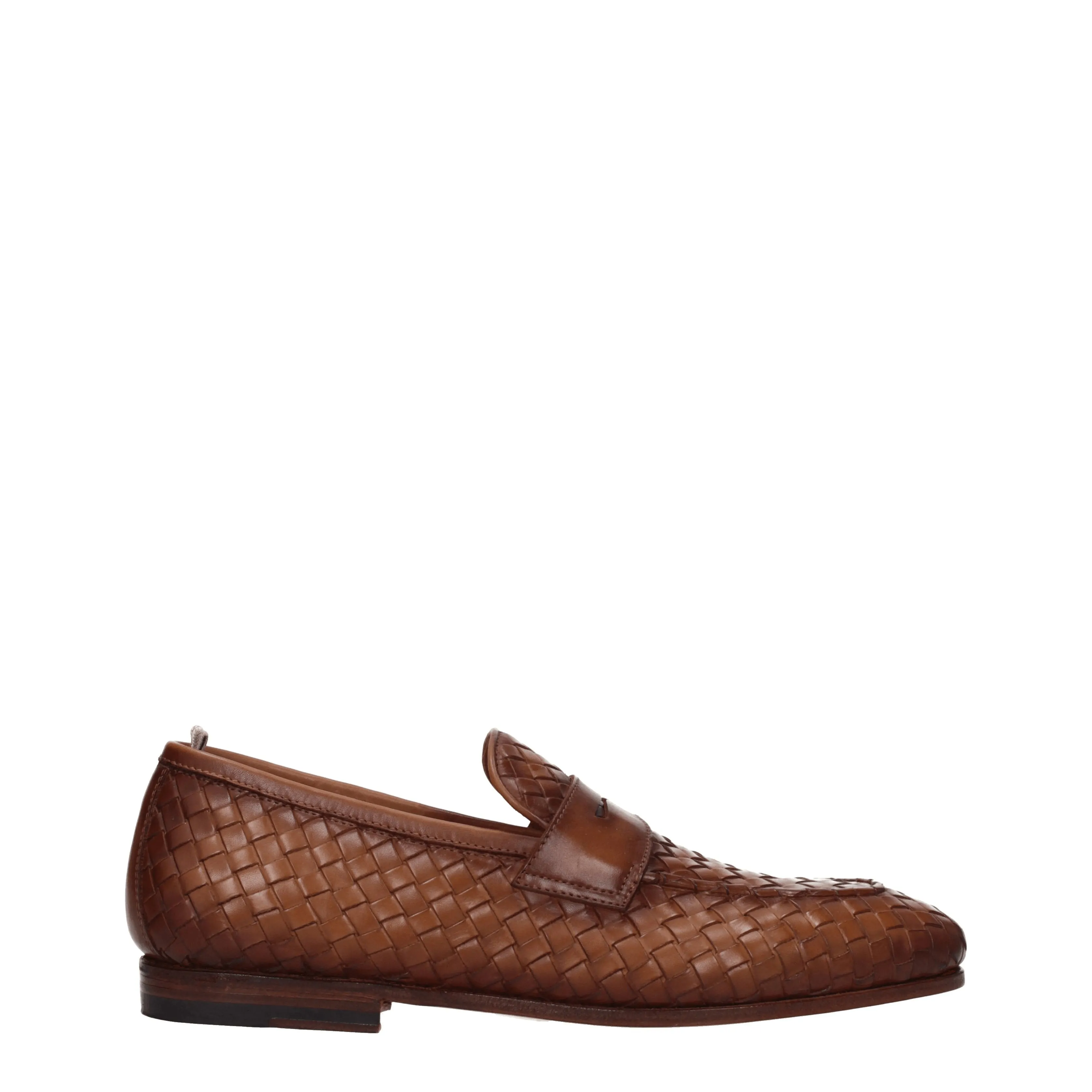 Officine Creative Mocassini Barona Uomo Pelle Marrone/Tan