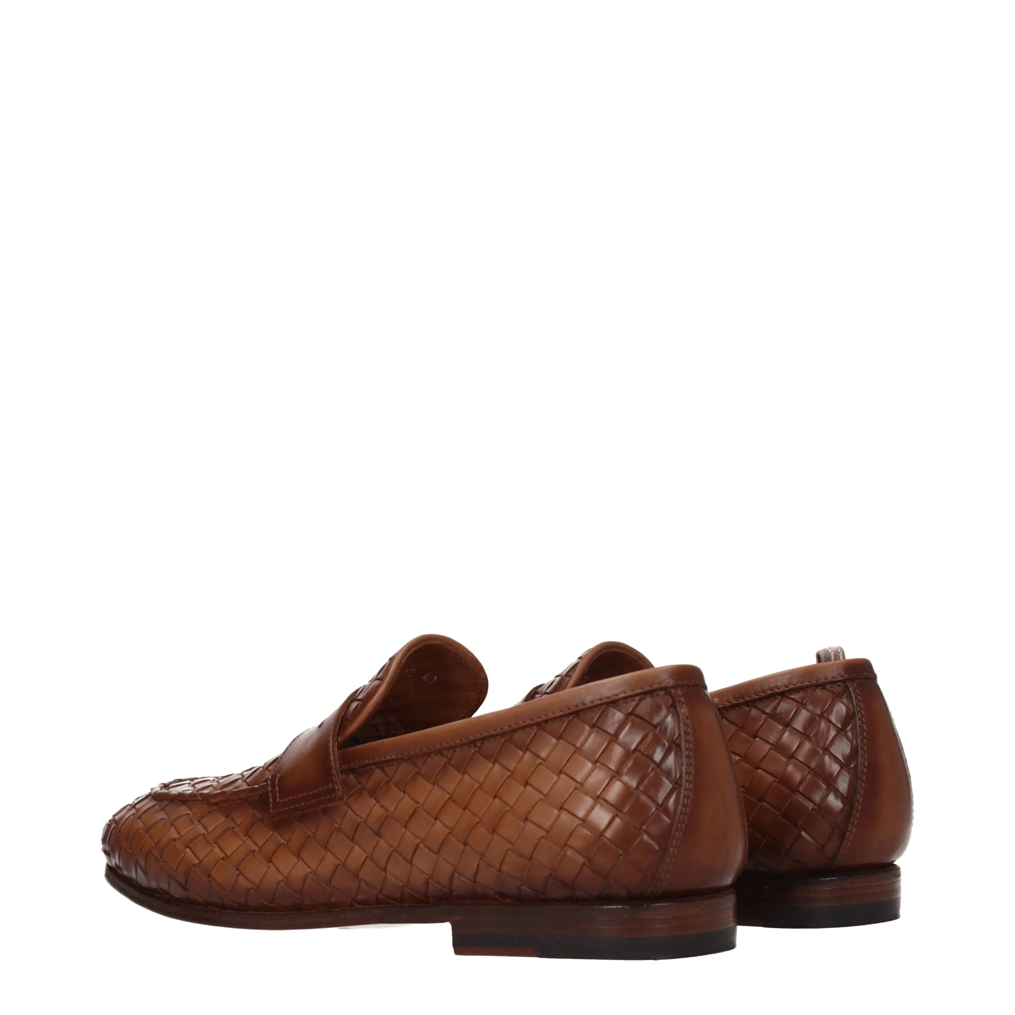 Officine Creative Mocassini Barona Uomo Pelle Marrone/Tan