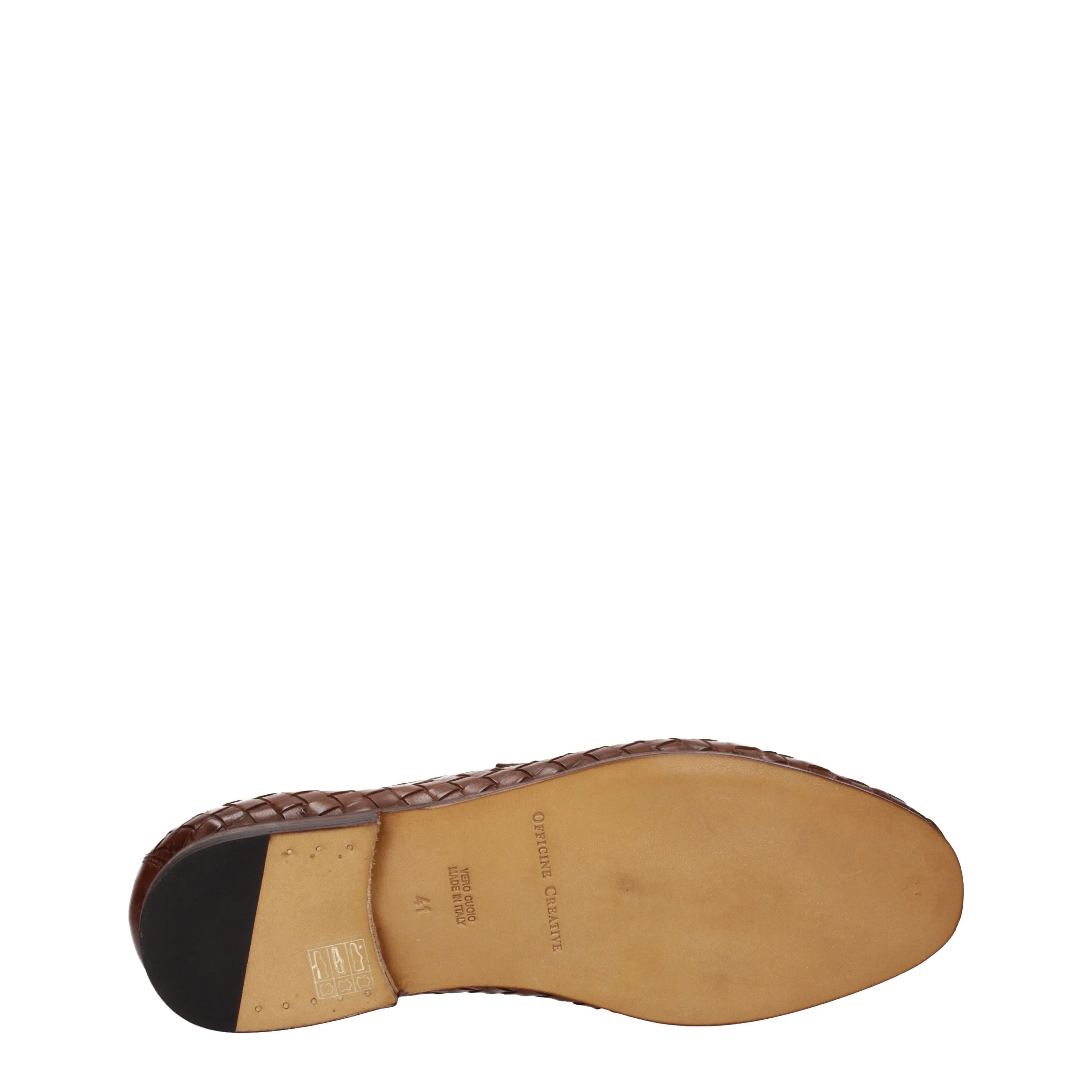 Officine Creative Mocassini Barona Uomo Pelle Marrone/Tan