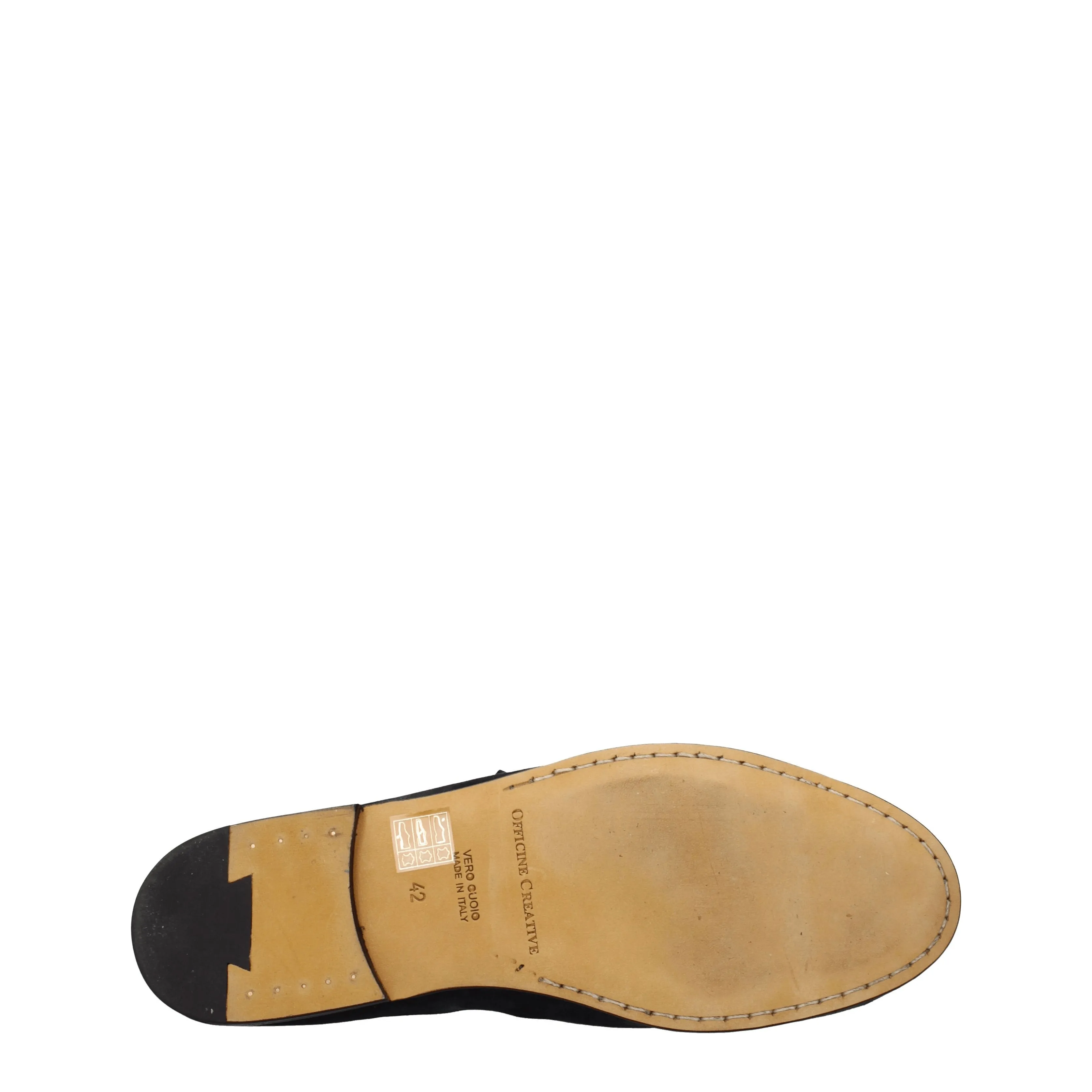 Officine Creative Mocassini Uomo Camoscio Blu/Blu Navy