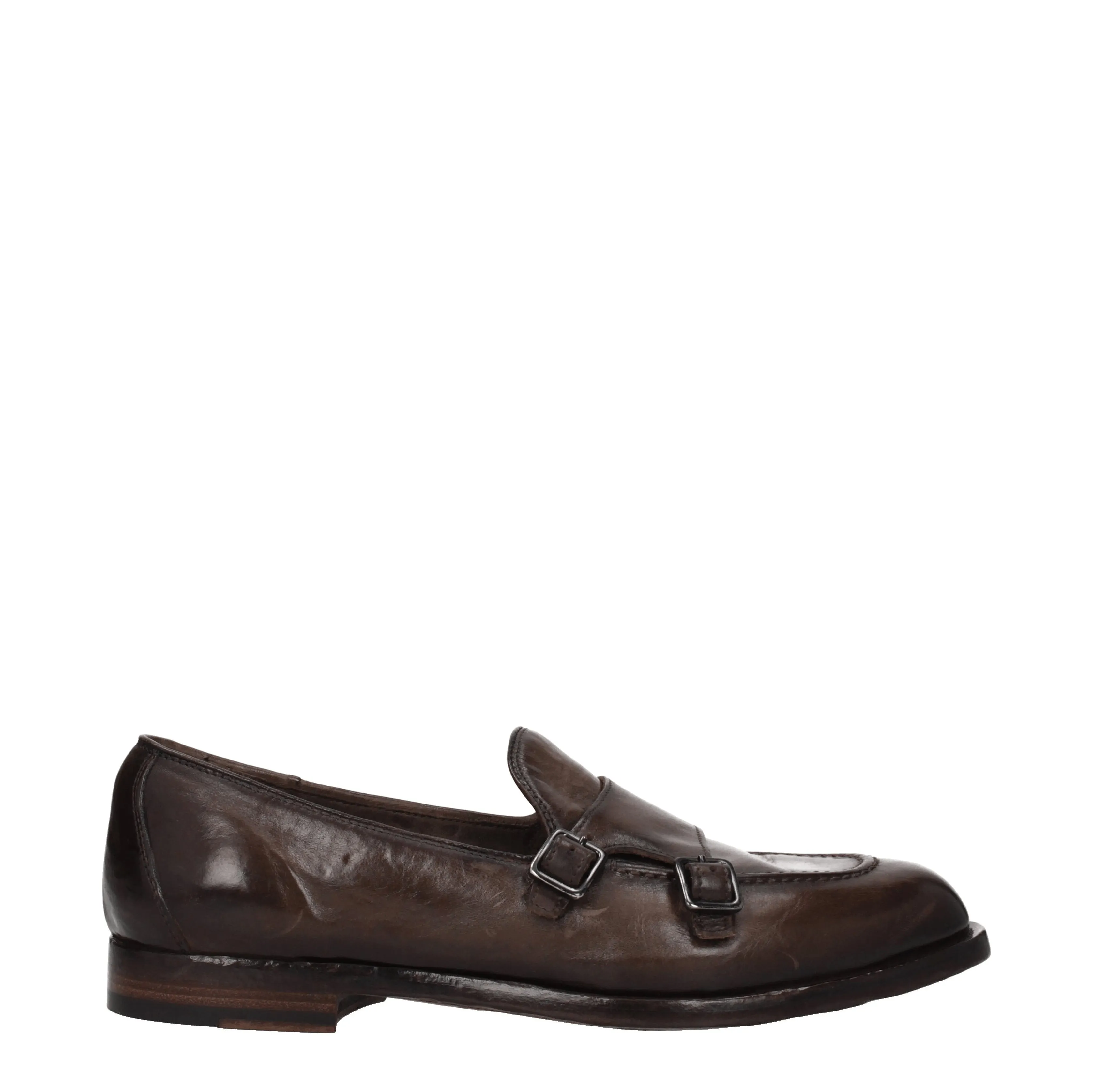 Officine Creative Mocassini Uomo Pelle Marrone/Ebano