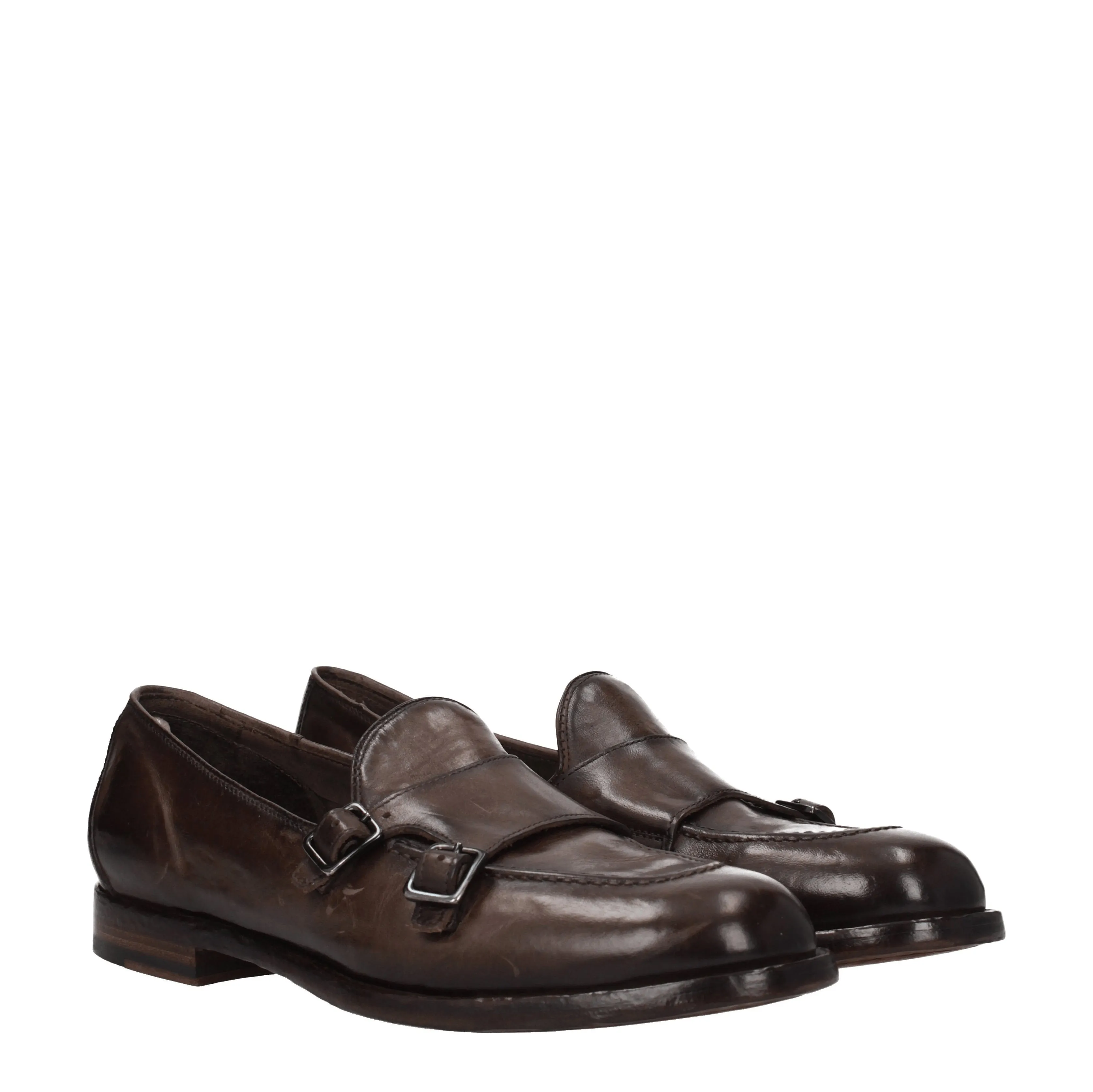 Officine Creative Mocassini Uomo Pelle Marrone/Ebano