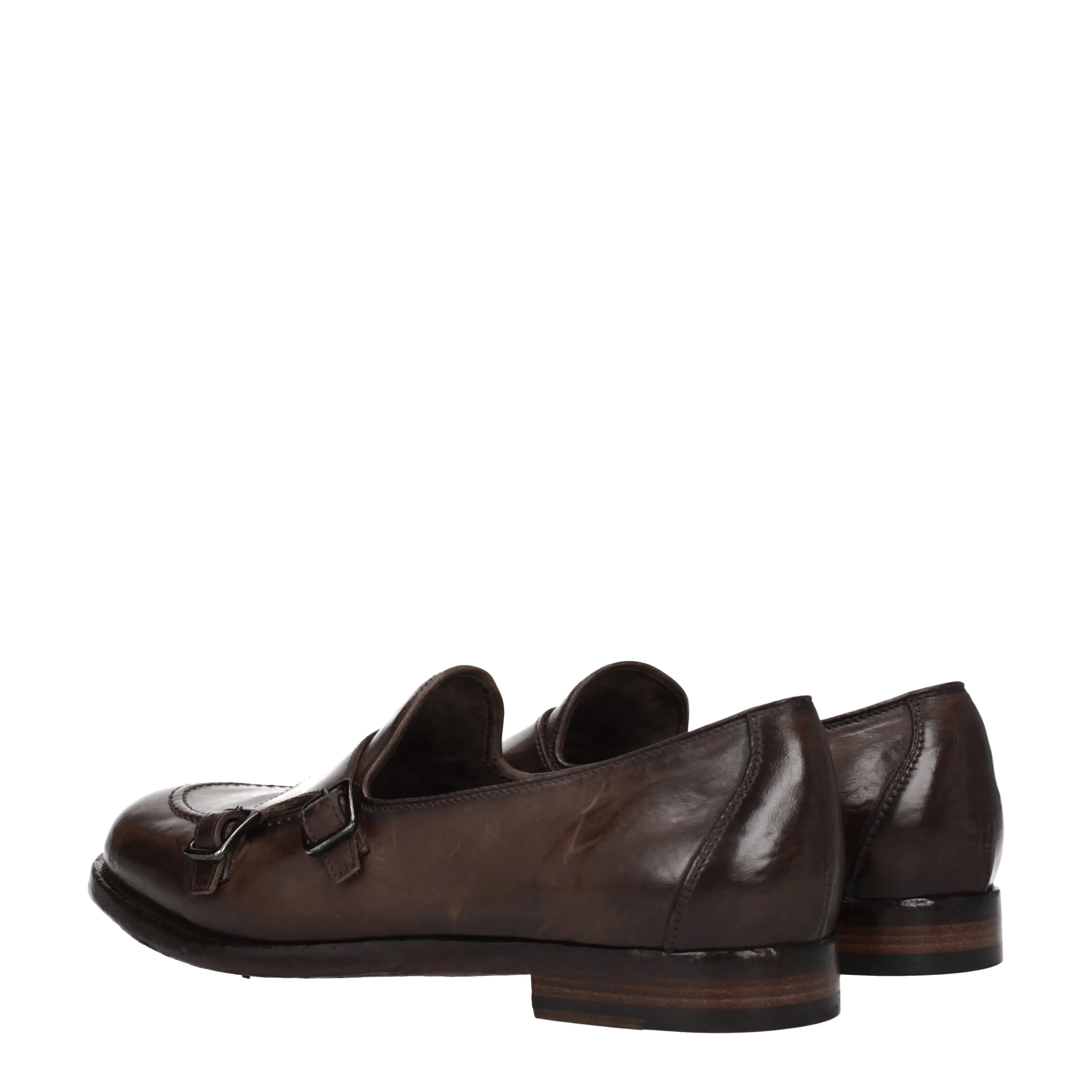 Officine Creative Mocassini Uomo Pelle Marrone/Ebano