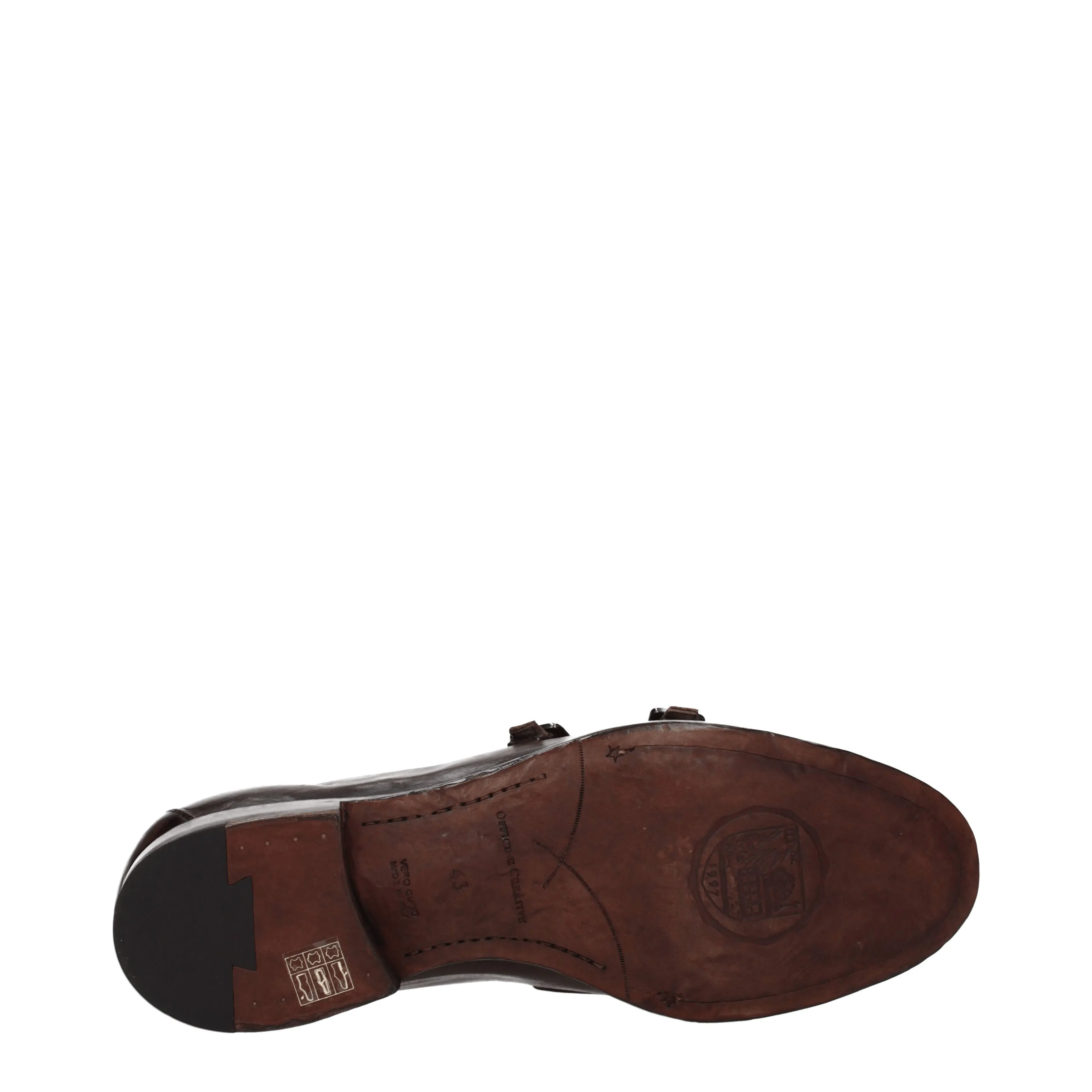 Officine Creative Mocassini Uomo Pelle Marrone/Ebano