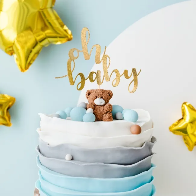 Oh baby cake topper 25 cm - 1 pezzo