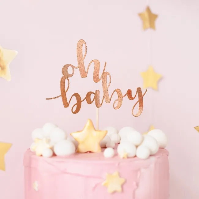 Oh baby cake topper 25 cm - 1 pezzo