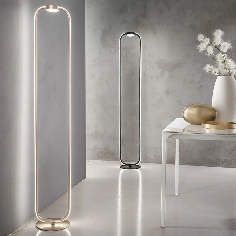 Ondaluce Piantana ALFA LED dimmerabile, nero