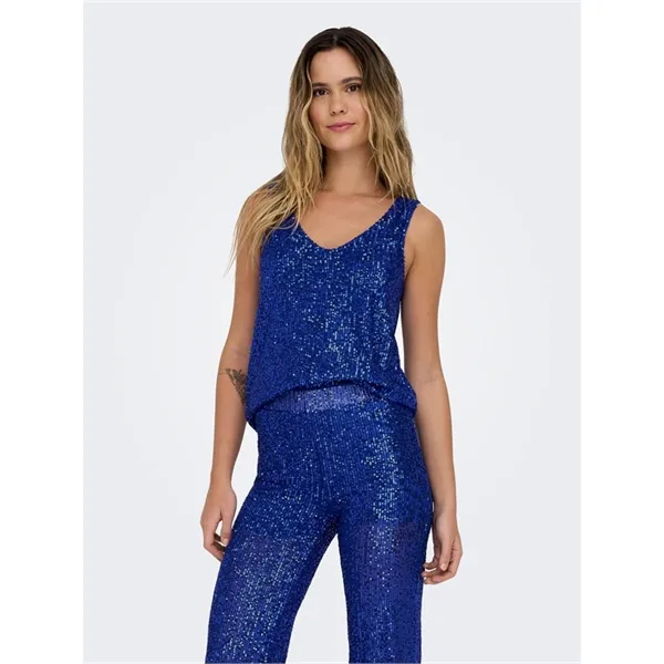 Only top elegante con paillettes