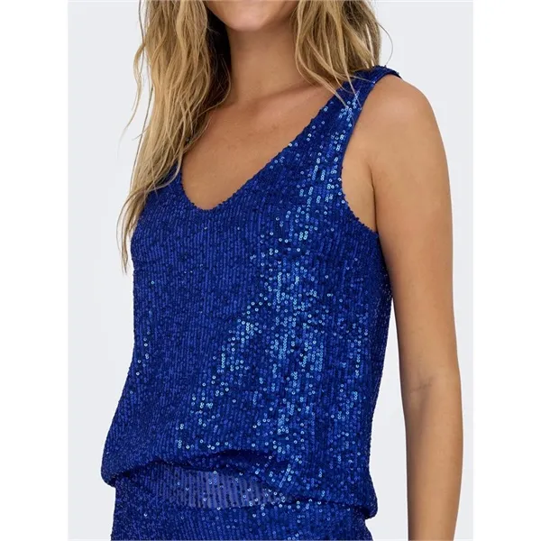 Only top elegante con paillettes