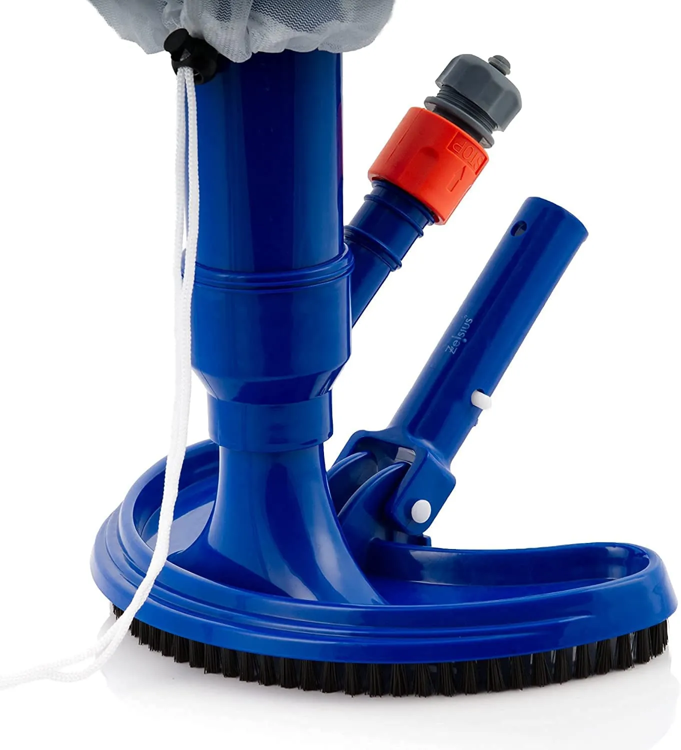 Opengardenweb Aspiratore Piscina Fuori Terra da 135 cm - Aspirafango Manuale Portatile con Effetto Venturi Senza Batteria - Puli