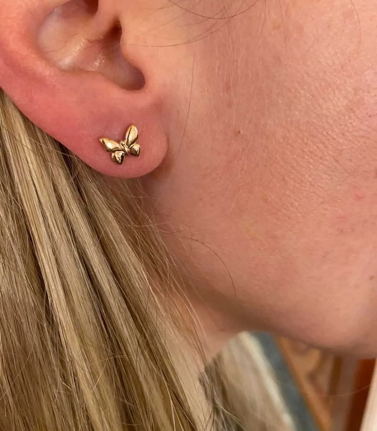 Orecchino Dodo Collezione Farfalla Oro Rosa 9kt