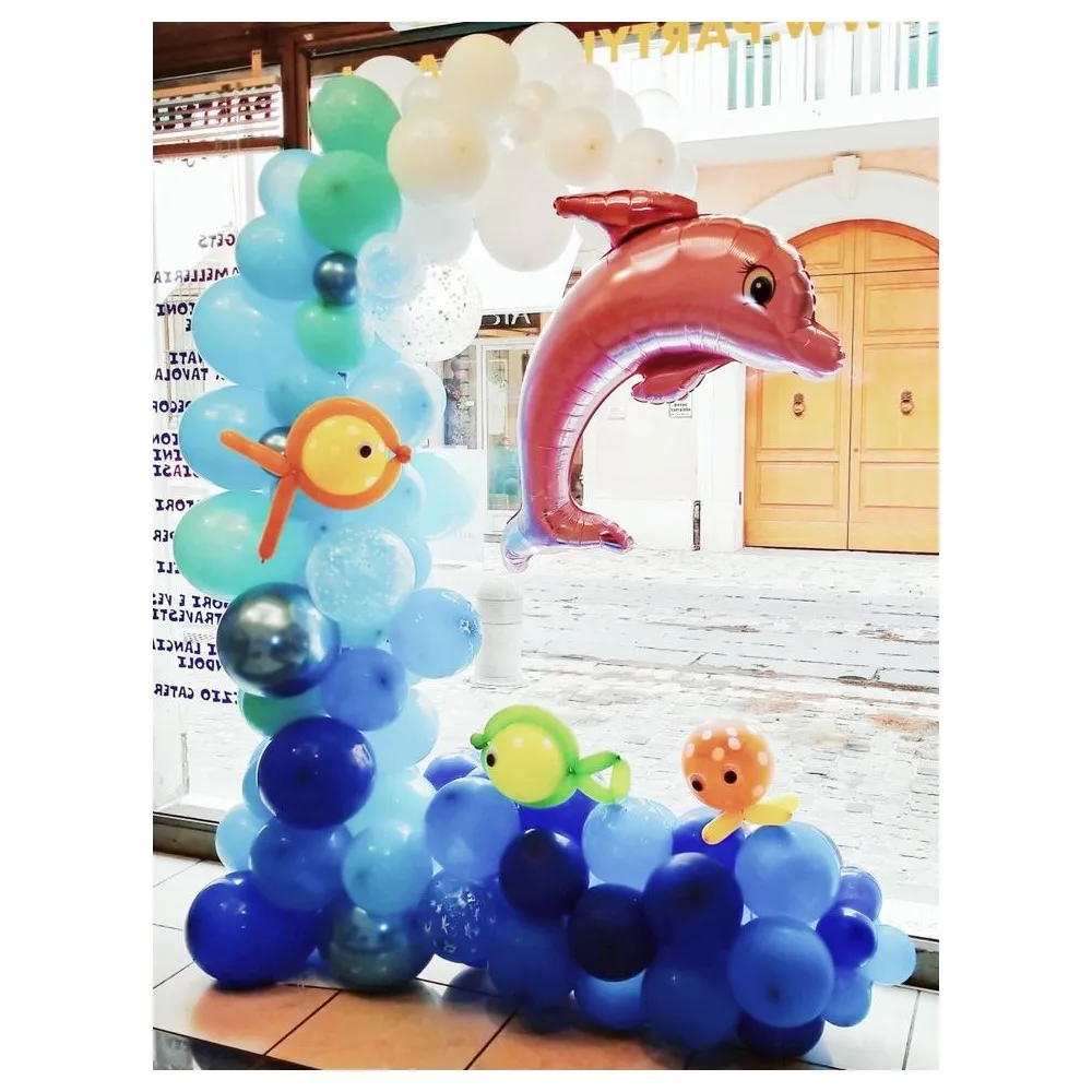 Palloncini Biodegradabili Lattice Colore Blu cromato13 Cm 100 PZ