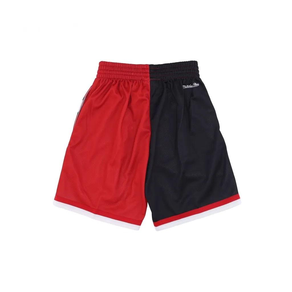 pantaloncino tipo basket uomo nba big face fashion shorts 50 hardwood classics chibul BLACK